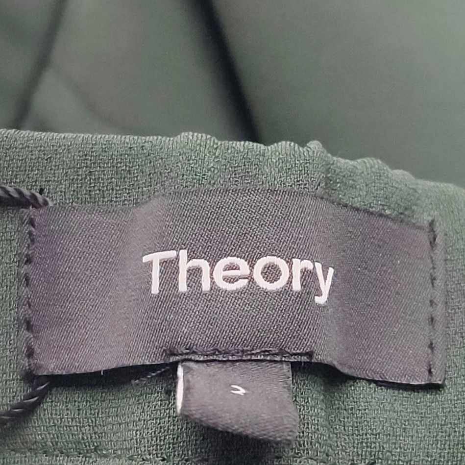 Theory Theory Green Crepe Pants Size 2 Size 26" / US 2 / IT 38 - 4 Thumbnail