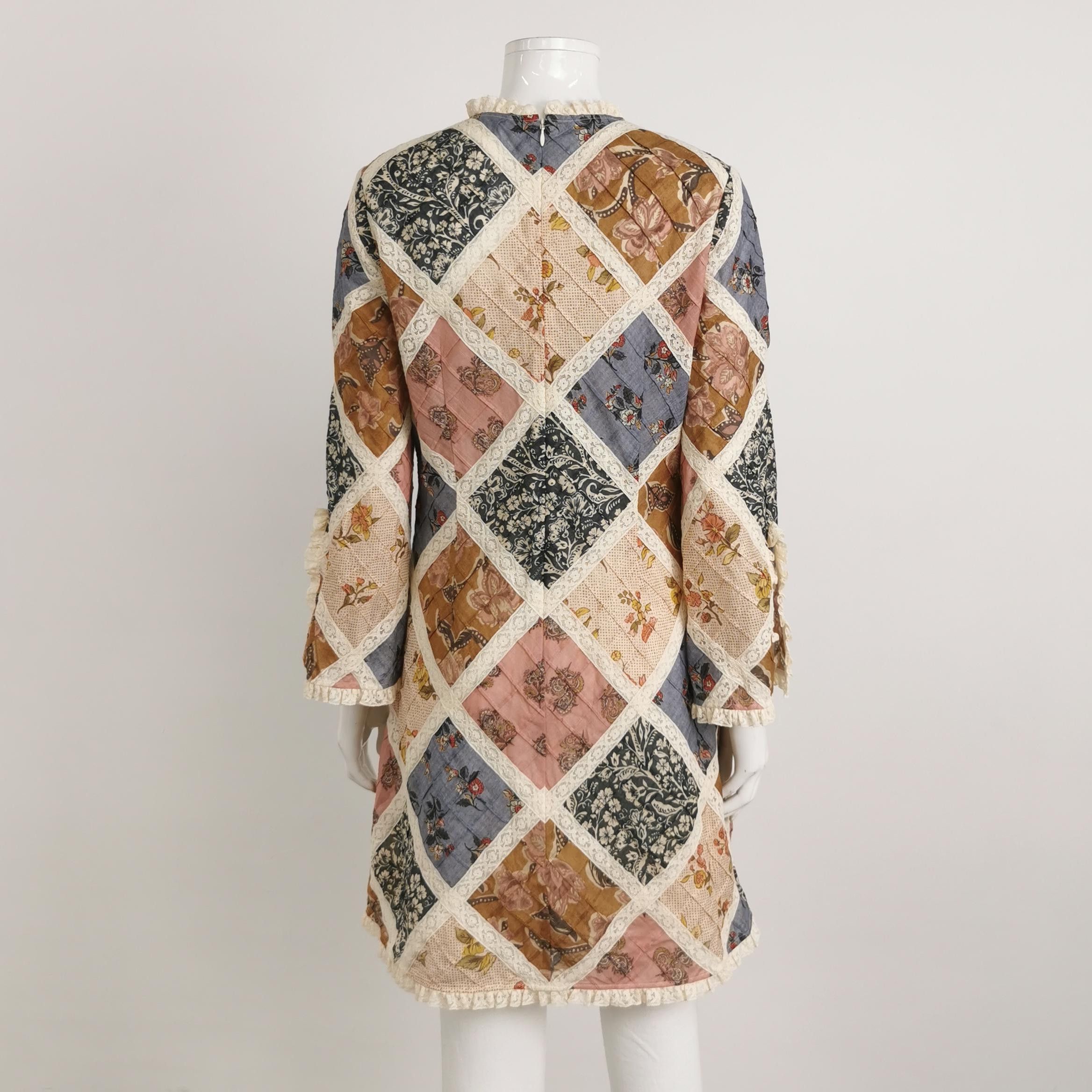 Zimmermann Zimmermann Patchwork Cotton Midi Dress Size 1 Size S / US 4 / IT 40 - 2 Thumbnail
