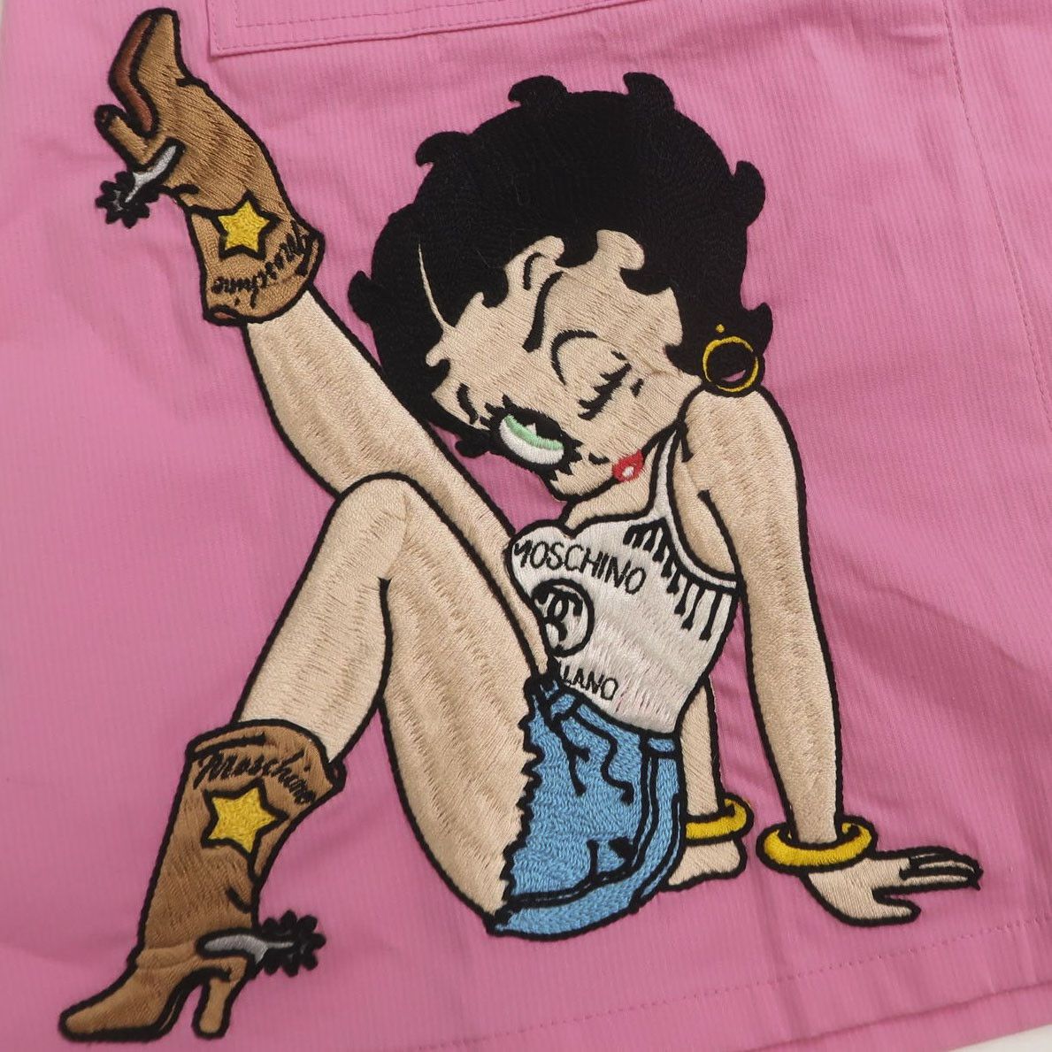 Moschino Moschino Betty Boop Embroidered Mini Skirt Size 40 Size 27" / US 4 / IT 40 - 3 Thumbnail