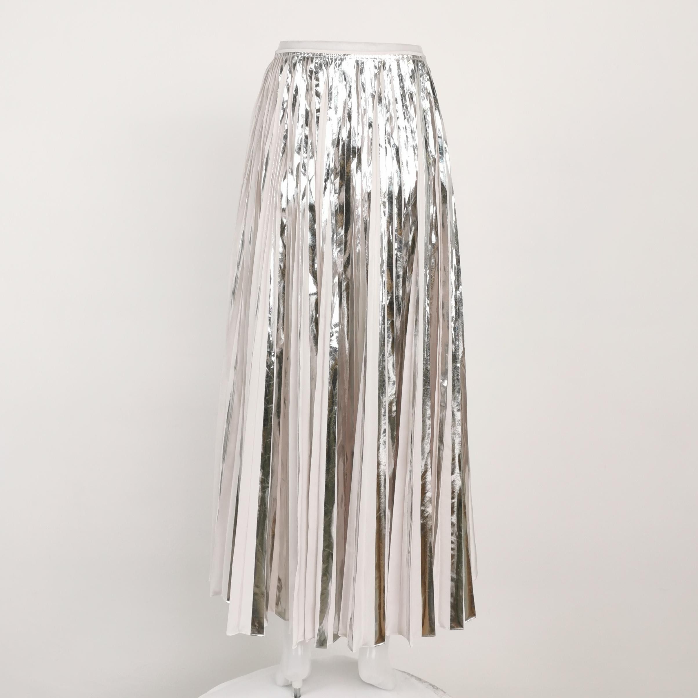 Marni Marni Metallic Pleated Midi Skirt Size 36 Size 25" / US 0 / IT 36 - 2 Thumbnail