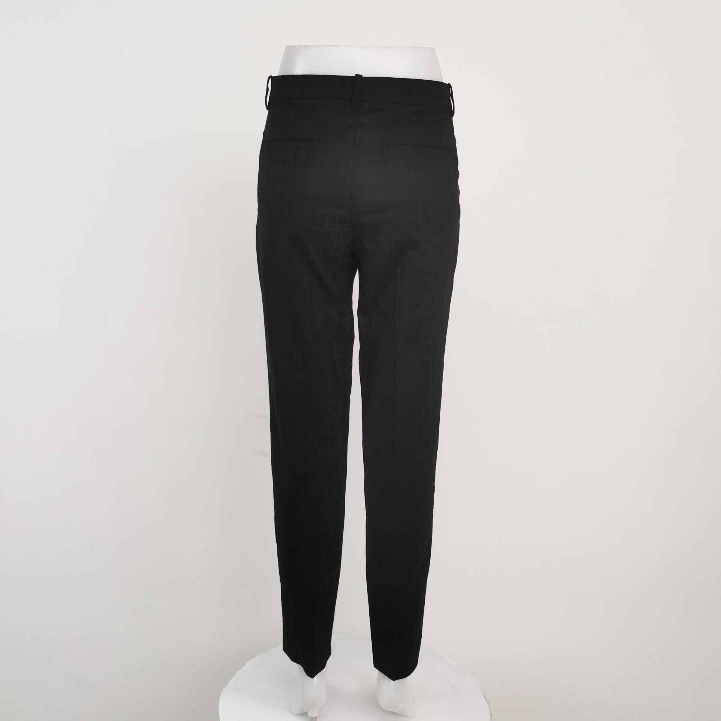 Versace Versace Black Wool Pants Size 38 Size 26" / US 2 / IT 38 - 2 Thumbnail