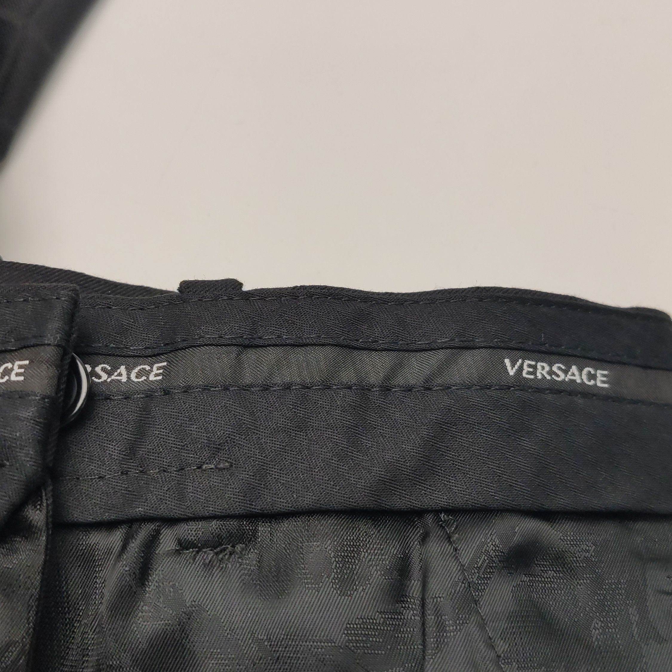 Versace Versace Black Wool Pants Size 38 Size 26" / US 2 / IT 38 - 8 Thumbnail