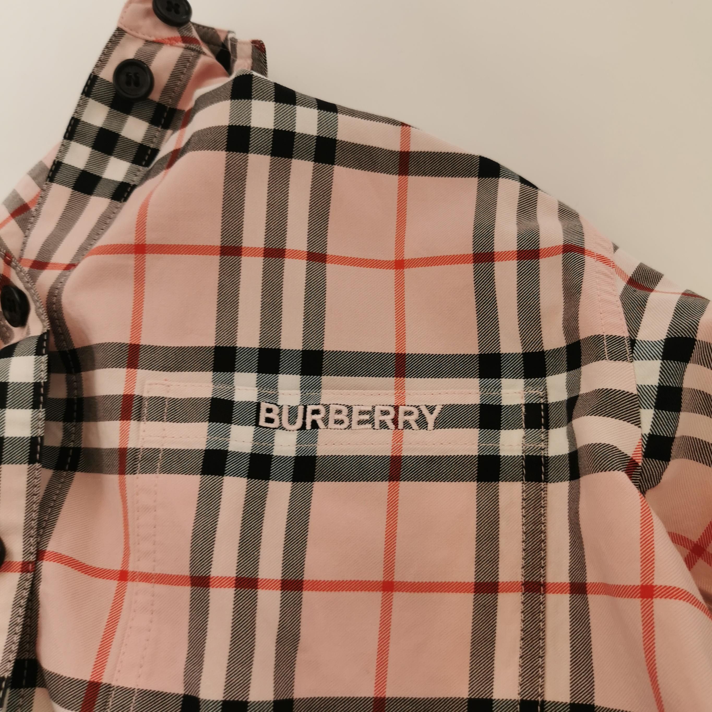 Burberry Burberry Check Button Up Shirt Pink US 2 Size XS / US 0-2 / IT 36-38 - 3 Thumbnail