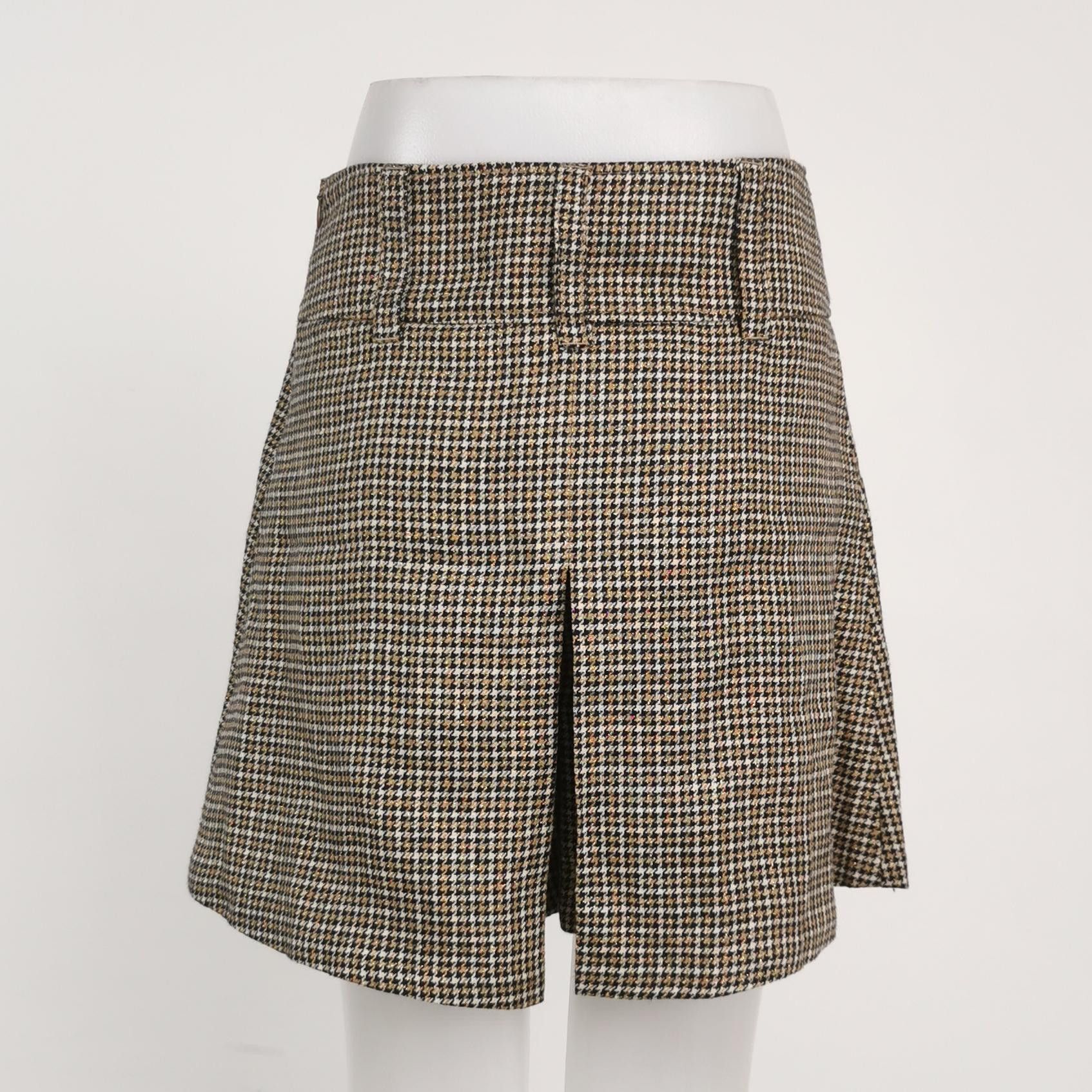 Brunello Cucinelli Brunello Cucinelli Linen Blend Check Shorts Size US 0 Size 25" / US 0 / IT 36 - 2 Thumbnail
