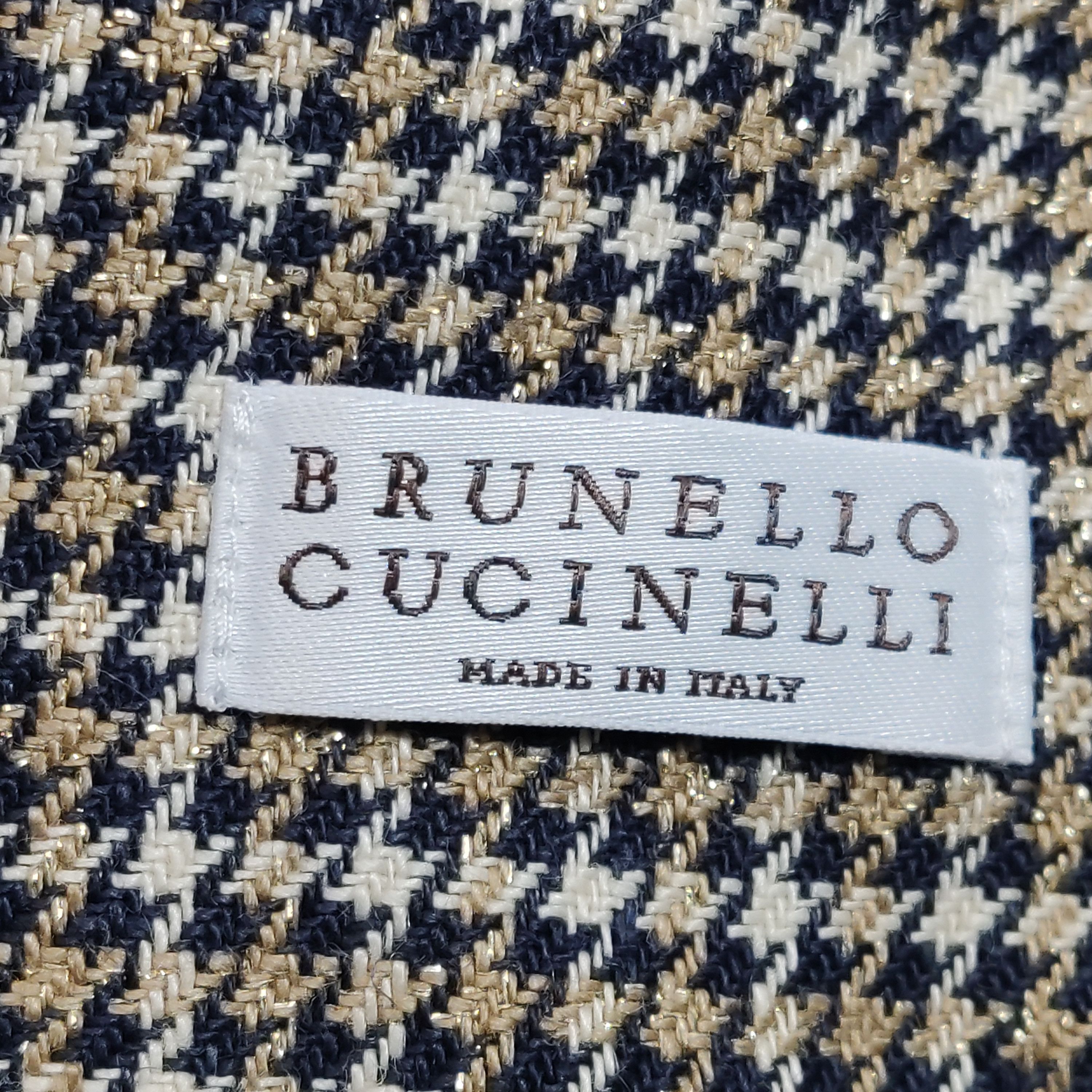 Brunello Cucinelli Brunello Cucinelli Linen Blend Check Shorts Size US 0 Size 25" / US 0 / IT 36 - 4 Thumbnail