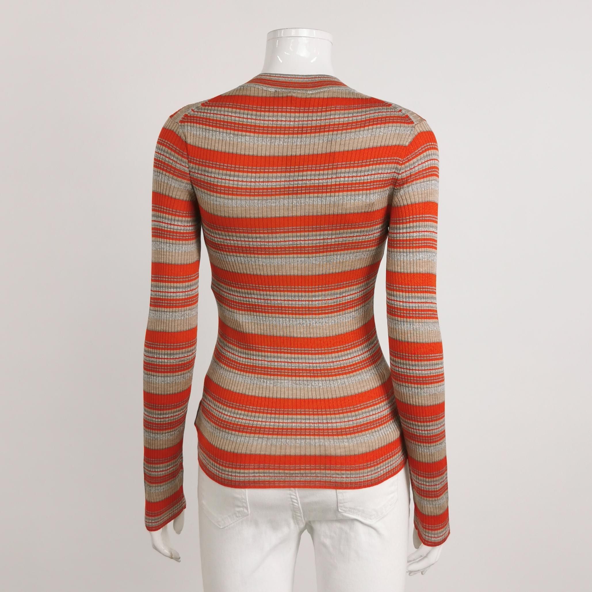 Theory Theory Multi Stripe Ribbed Sweater Size S Size S / US 4 / IT 40 - 2 Thumbnail