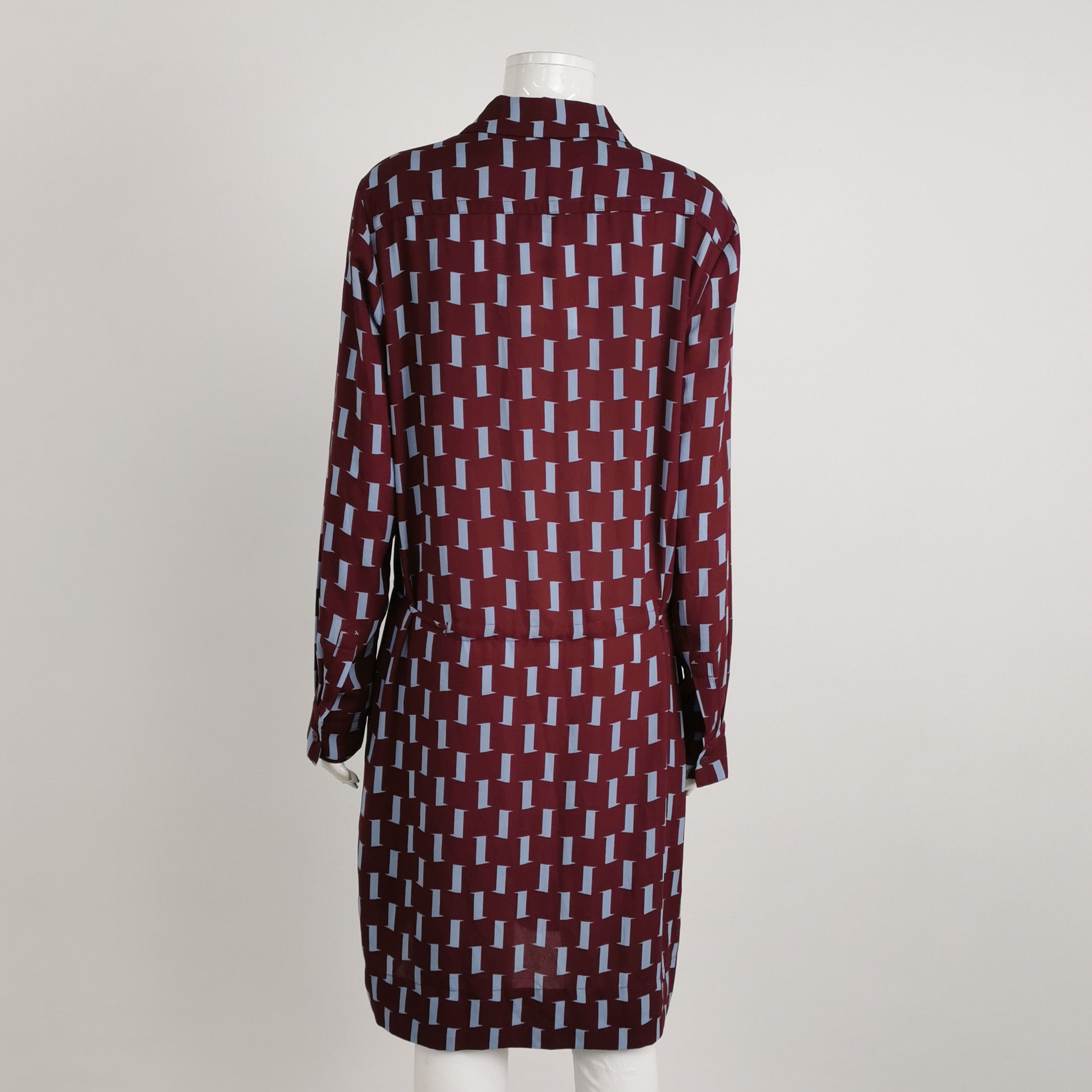 Diane von Furstenberg Diane von Furstenberg Geometric Print Shirt Dress Size 12 Size XL / US 12-14 / IT 48-50 - 2 Thumbnail