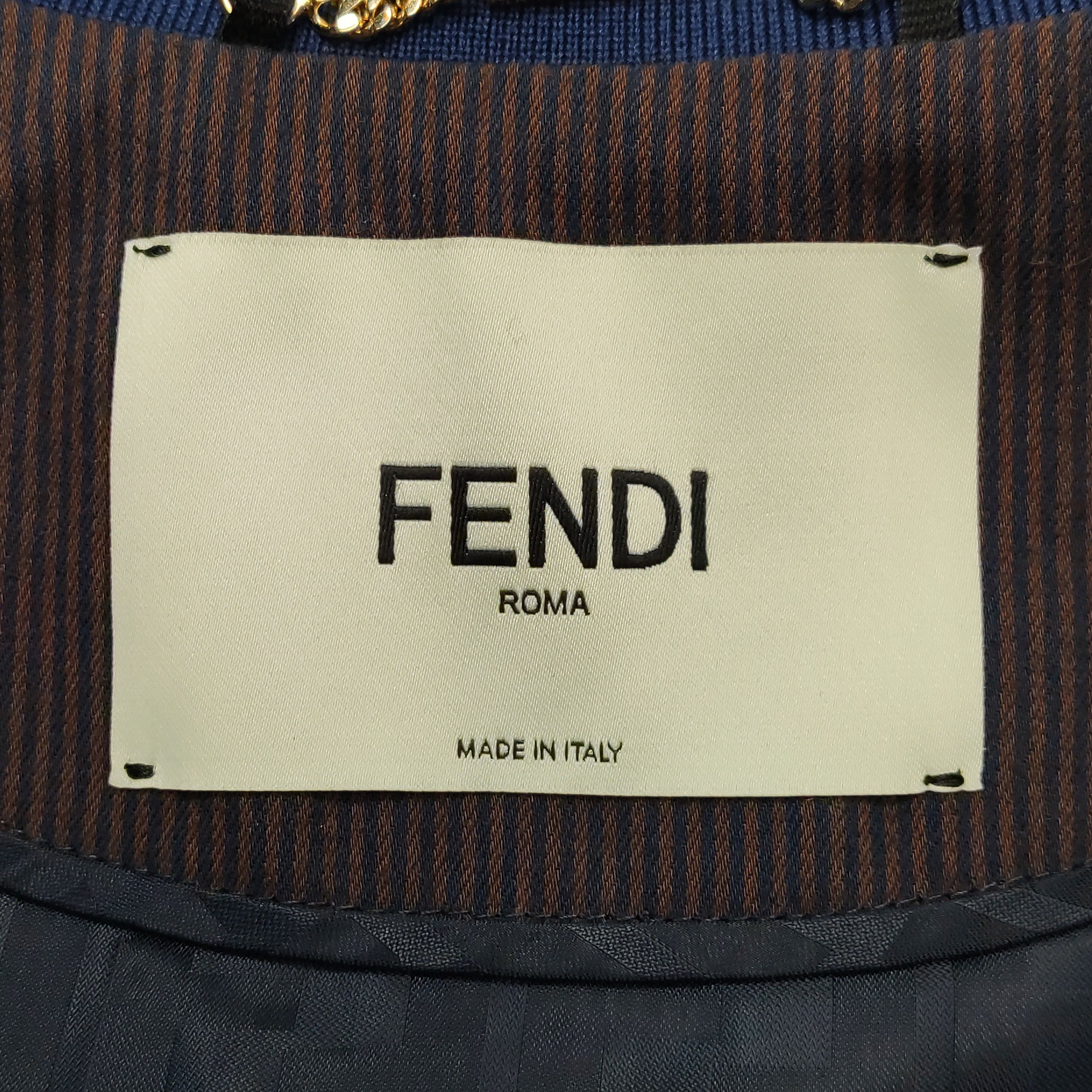 Fendi Fendi Stripe Logo Collar Jacket Size 2 Size XS / US 0-2 / IT 36-38 - 6 Thumbnail
