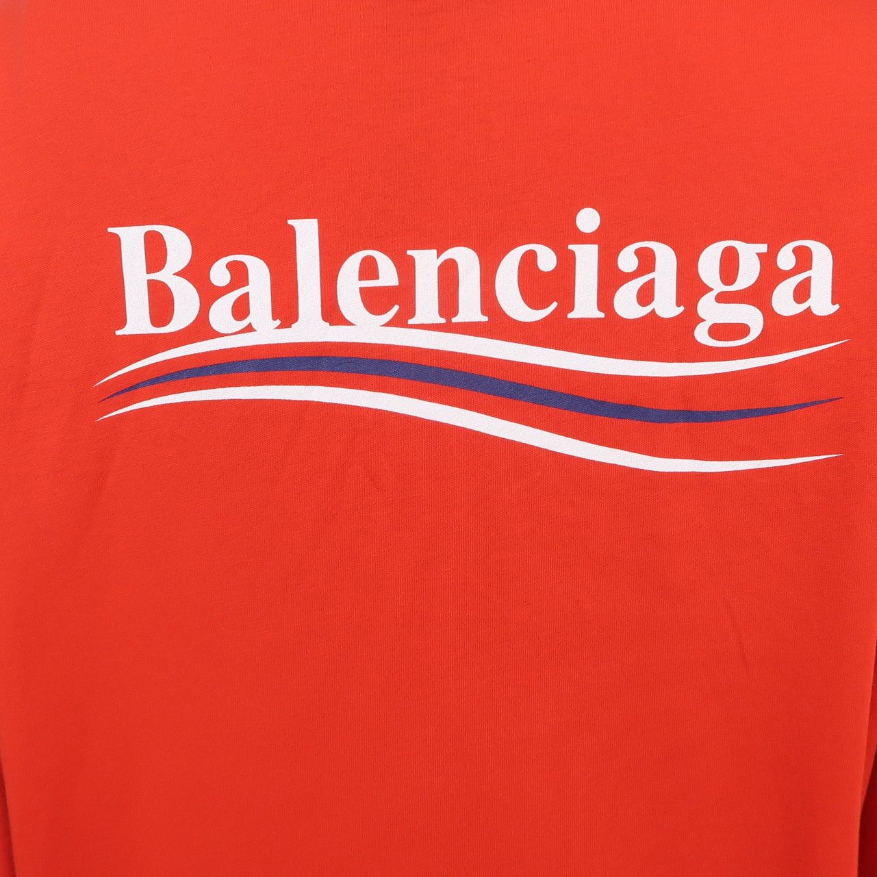 Balenciaga Balenciaga Red Logo Print T-Shirt Size S Size US S / EU 44-46 / 1 - 3 Thumbnail