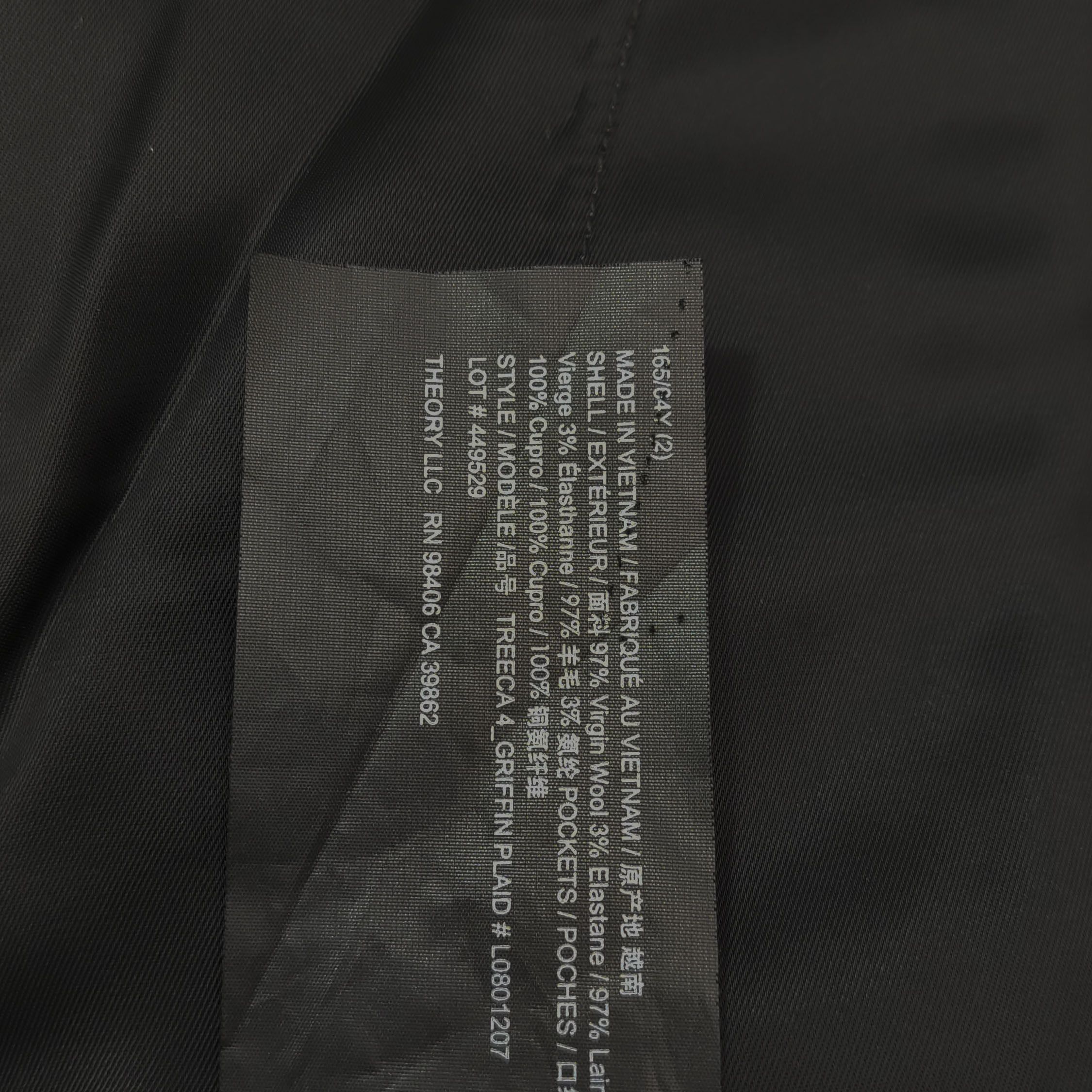 Theory Theory Plaid Wool Blend Pants Size 2 Size 26" / US 2 / IT 38 - 8 Thumbnail