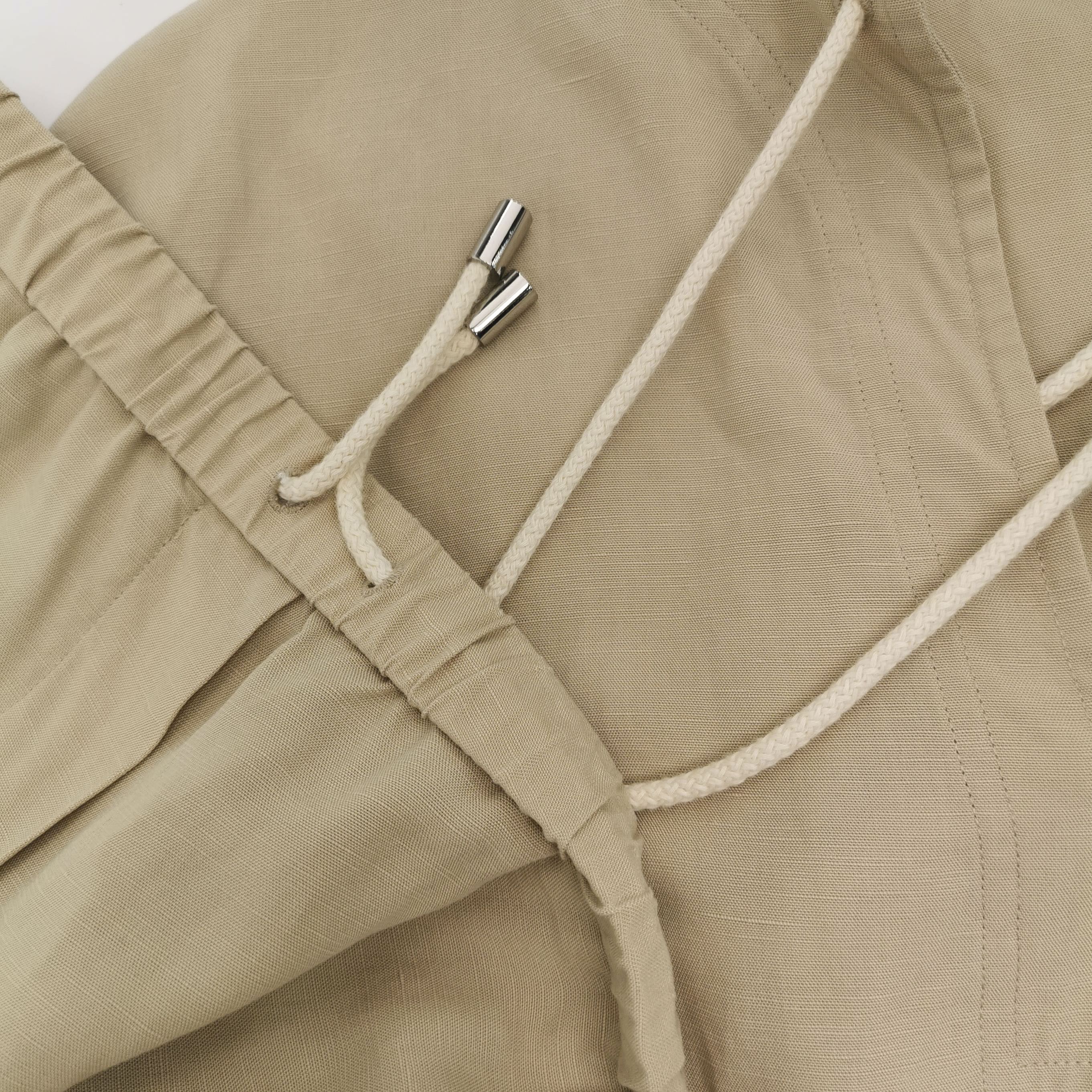 Toteme Toteme Beige Lyocell Linen Set Size 32 Size XXS / US 00 / IT 34 - 3 Thumbnail