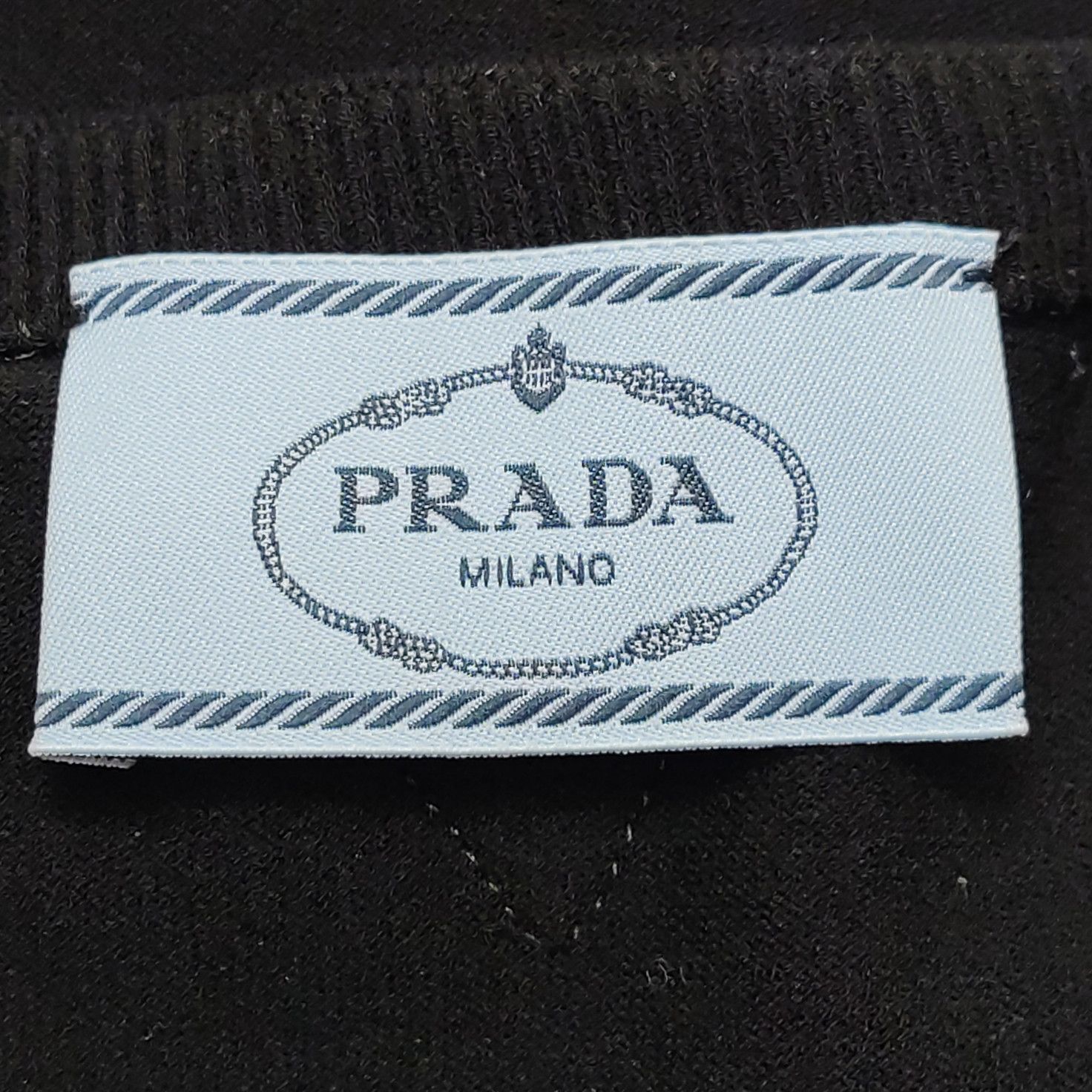 Prada Prada Black Solid Long Sleeve Sweater Size 40 Size S / US 4 / IT 40 - 4 Thumbnail