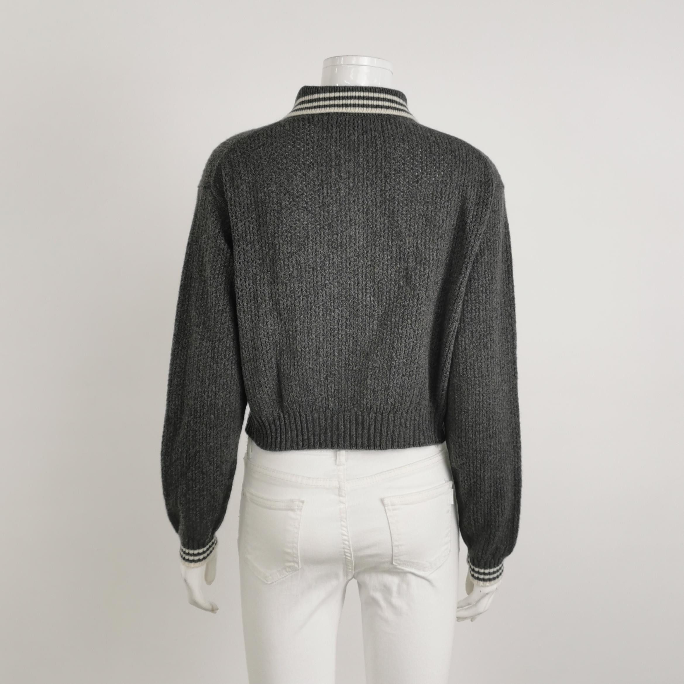 Miu Miu Miu Miu Logo Collared Sweater Size 38 Size XS / US 0-2 / IT 36-38 - 2 Thumbnail