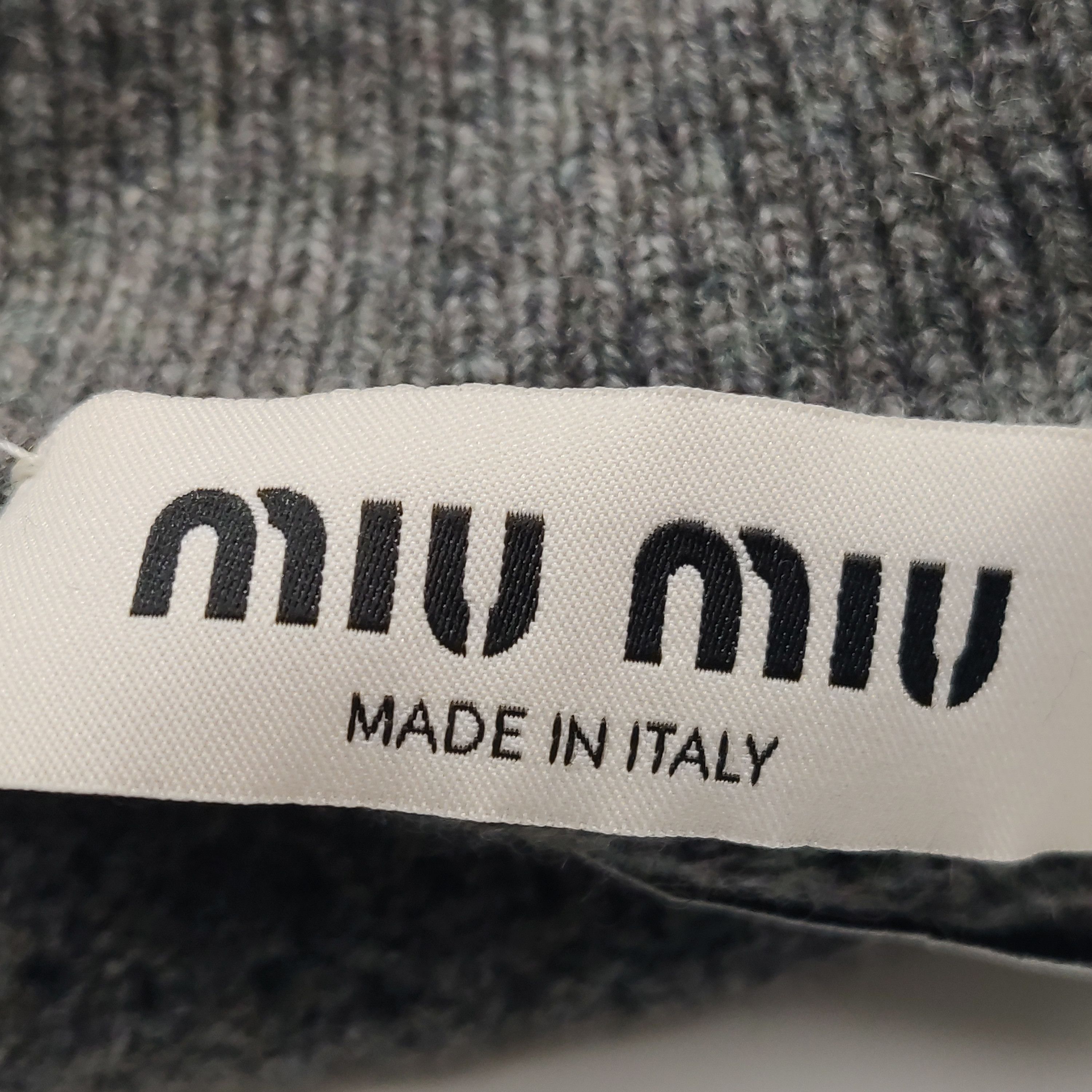 Miu Miu Miu Miu Logo Collared Sweater Size 38 Size XS / US 0-2 / IT 36-38 - 4 Thumbnail