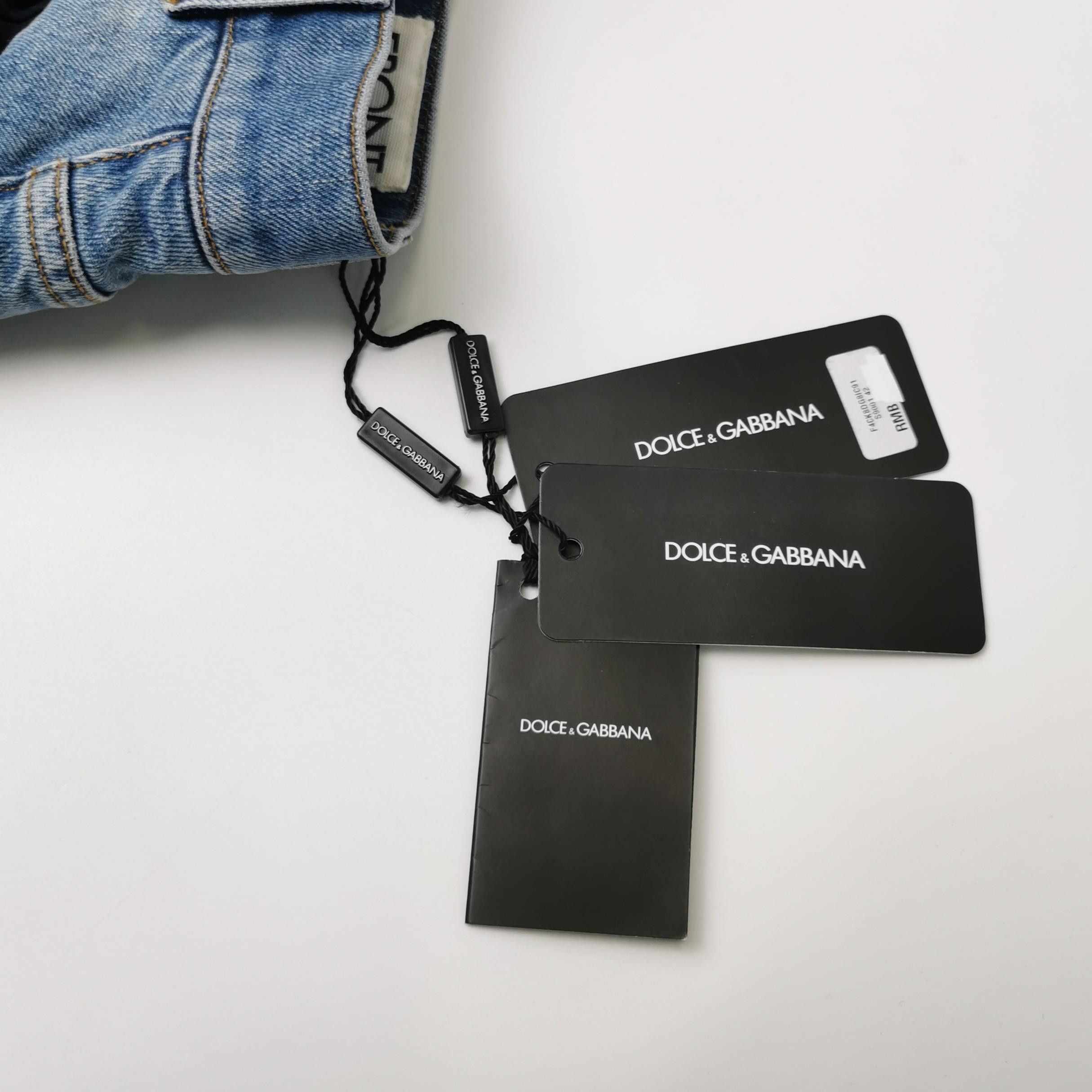 Dolce & Gabbana Dolce&Gabbana Logo Plaque Denim Mini Skirt Size IT 42 Size 28" / US 6 / IT 42 - 4 Thumbnail