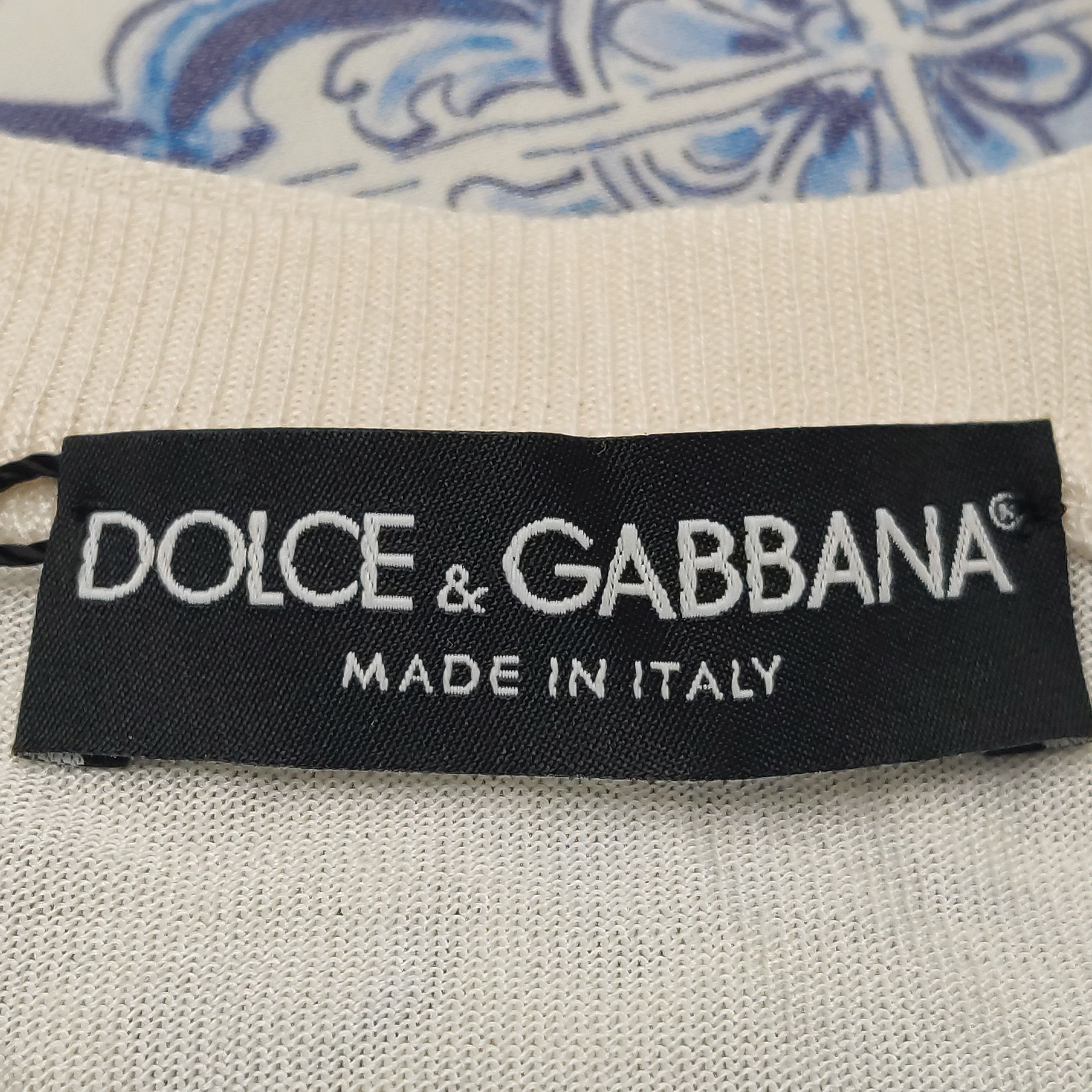 Dolce & Gabbana Dolce & Gabbana Majolica Print Knit Sweater Size 46 Size US S / EU 44-46 / 1 - 5 Thumbnail