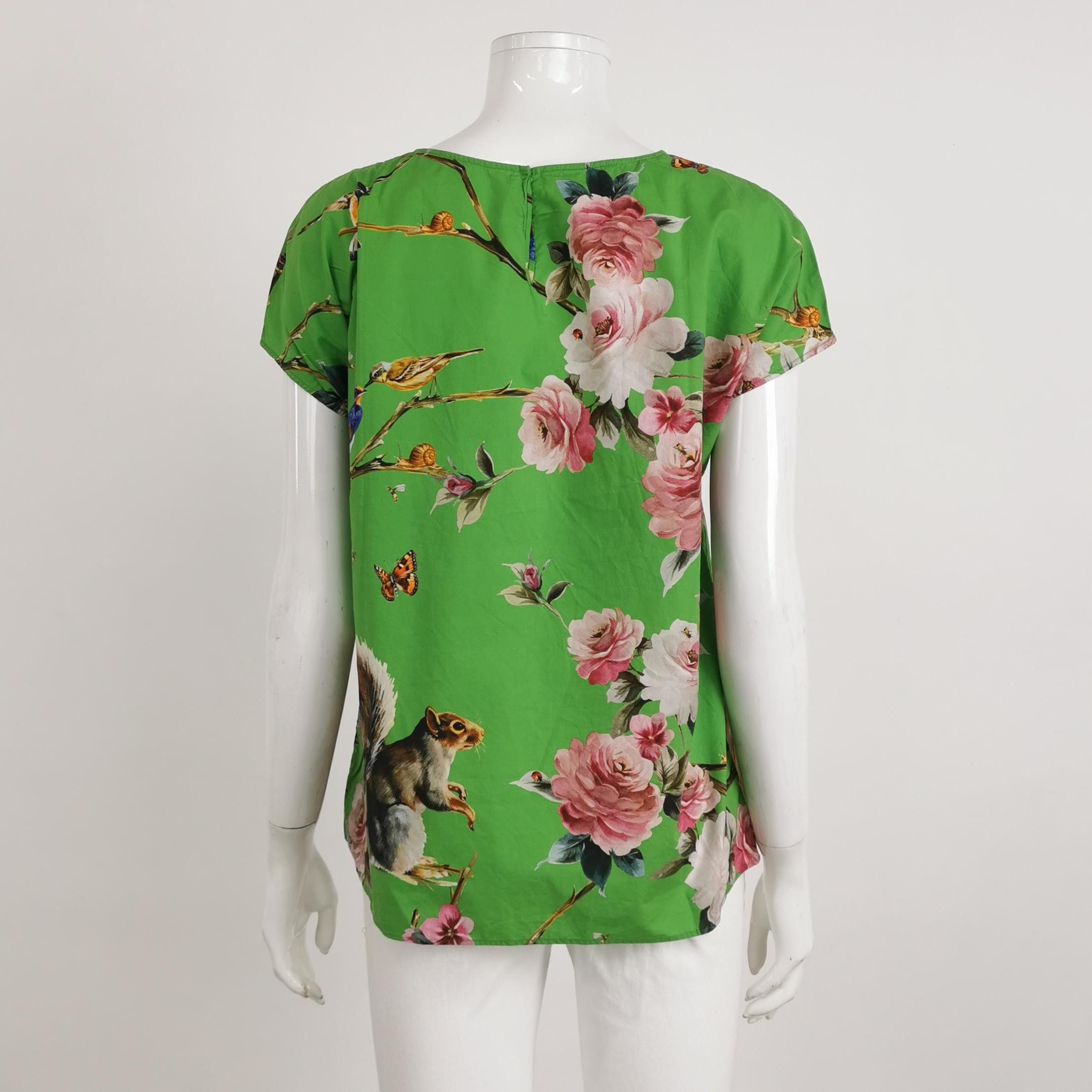 Dolce & Gabbana Dolce & Gabbana Floral Animal Print T-Shirt Size 44 Size M / US 6-8 / IT 42-44 - 2 Thumbnail