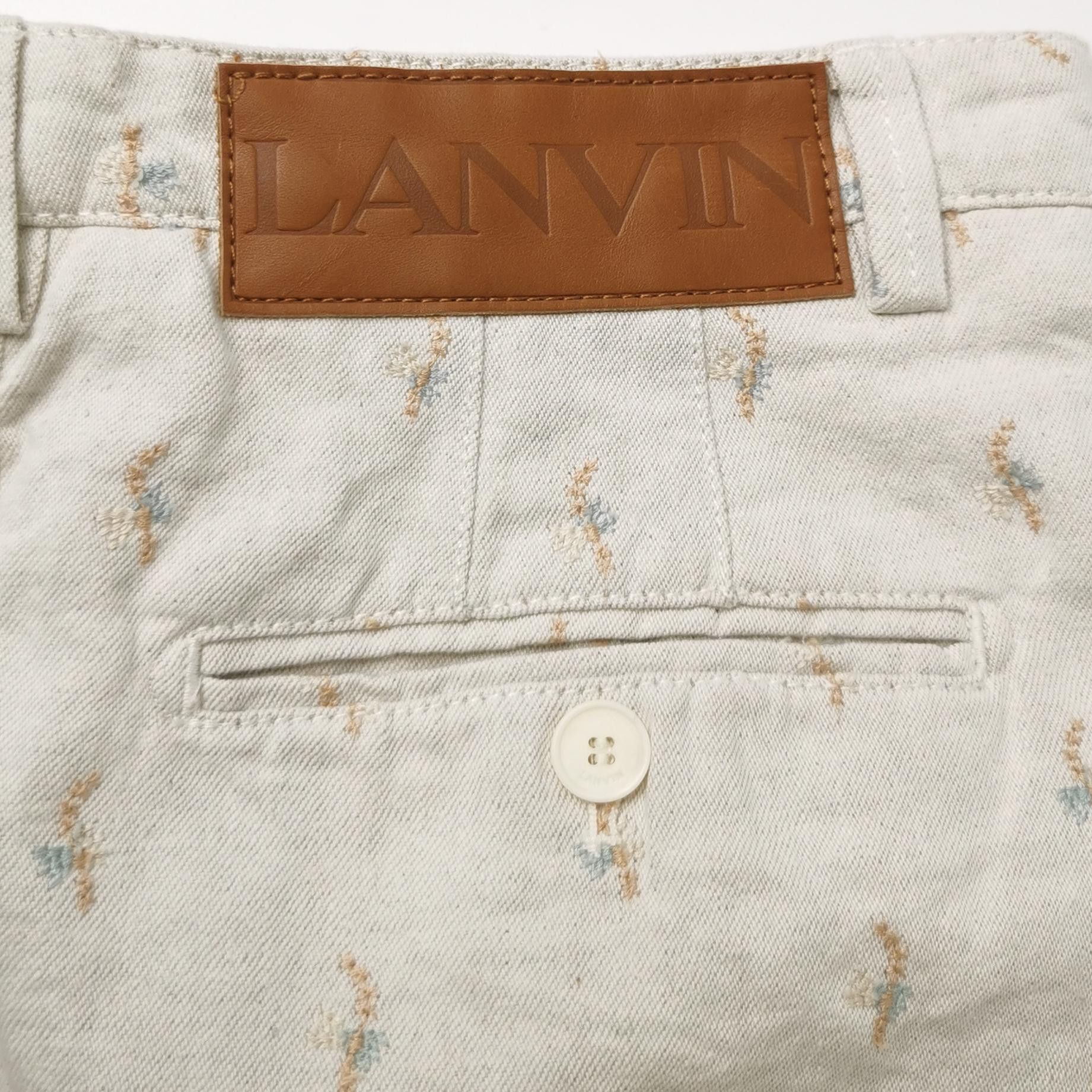 Lanvin Lanvin Floral Embroidered Mini Skirt Size 38 Size 27" / US 4 / IT 40 - 3 Thumbnail