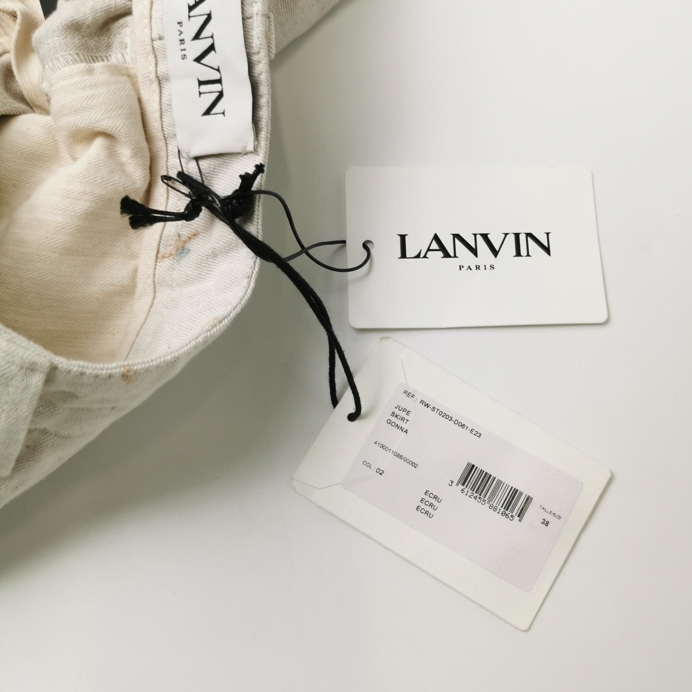 Lanvin Lanvin Floral Embroidered Mini Skirt Size 38 Size 27" / US 4 / IT 40 - 4 Thumbnail