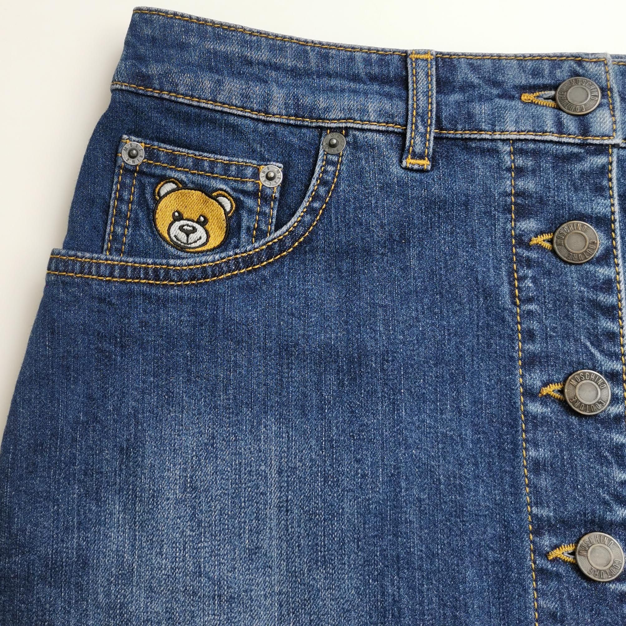 Moschino Moschino Teddy Bear Patch Mini Skirt US 6 Size 28" / US 6 / IT 42 - 4 Thumbnail