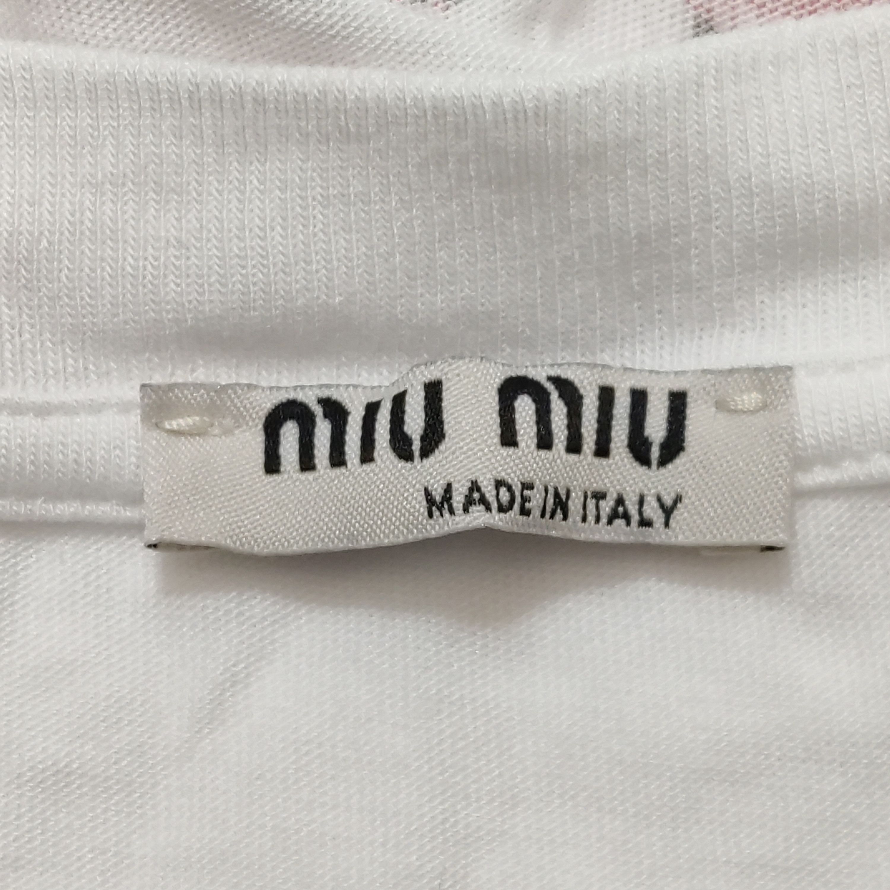 Miu Miu Miu Miu Heart Print T-Shirt XS Size XS / US 0-2 / IT 36-38 - 5 Thumbnail
