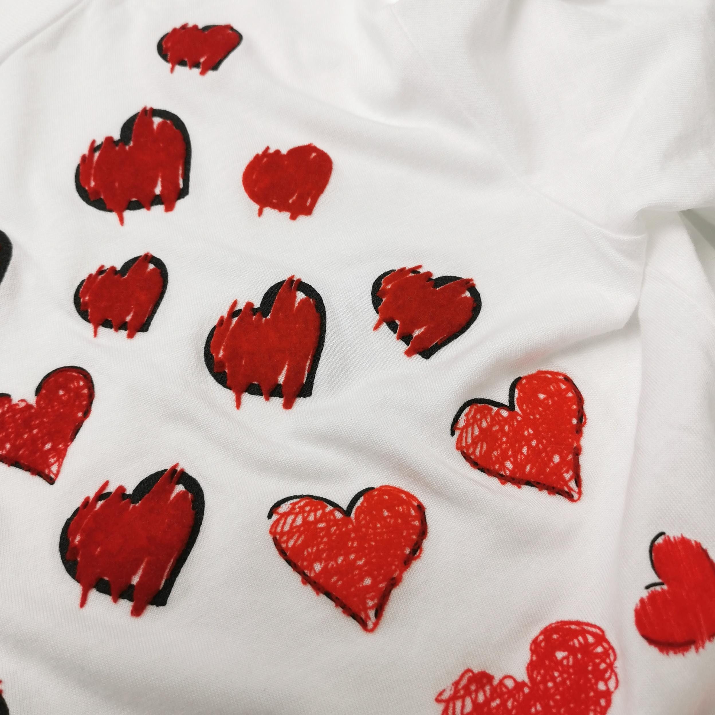 Miu Miu Miu Miu Heart Print T-Shirt XS Size XS / US 0-2 / IT 36-38 - 4 Thumbnail