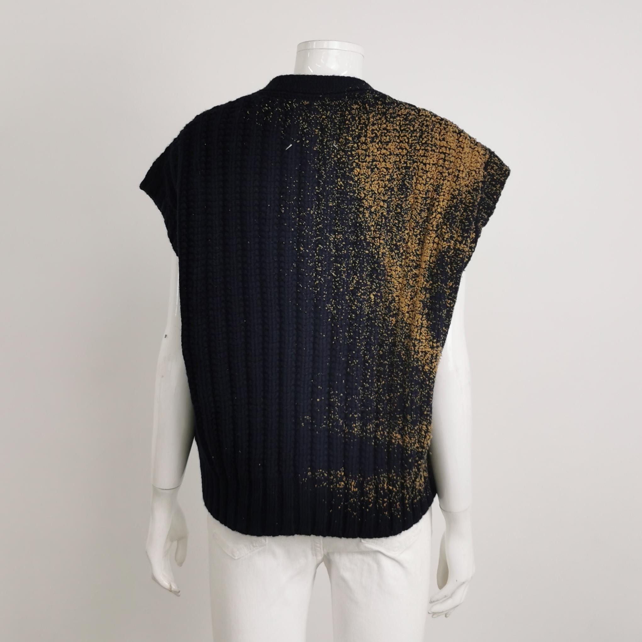 Maison Margiela Maison Margiela Flocked Knit Vest Size S Size US S / EU 44-46 / 1 - 2 Thumbnail