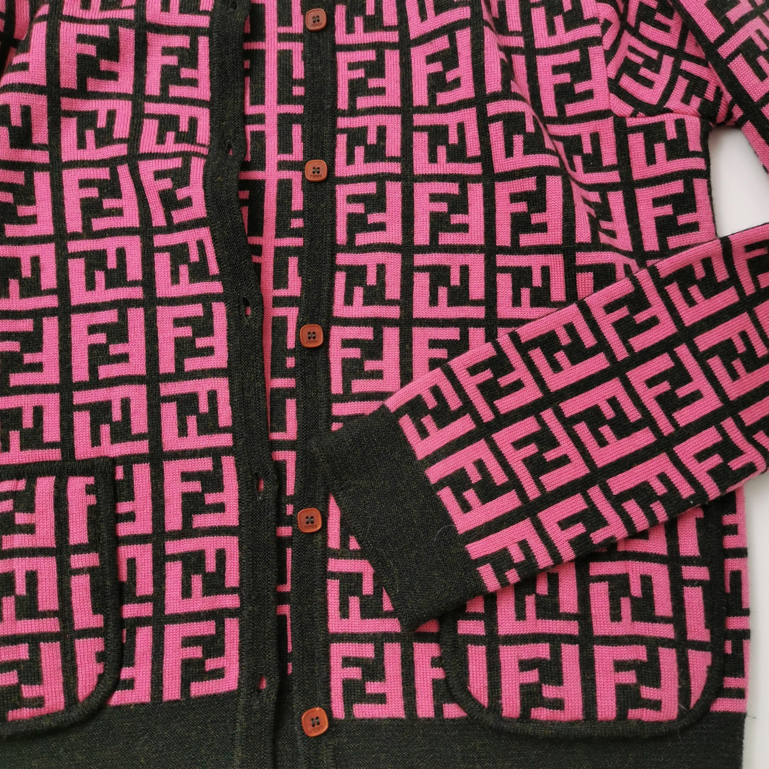 Fendi Fendi FF Logo Cardigan Size 44 Size M / US 6-8 / IT 42-44 - 3 Thumbnail