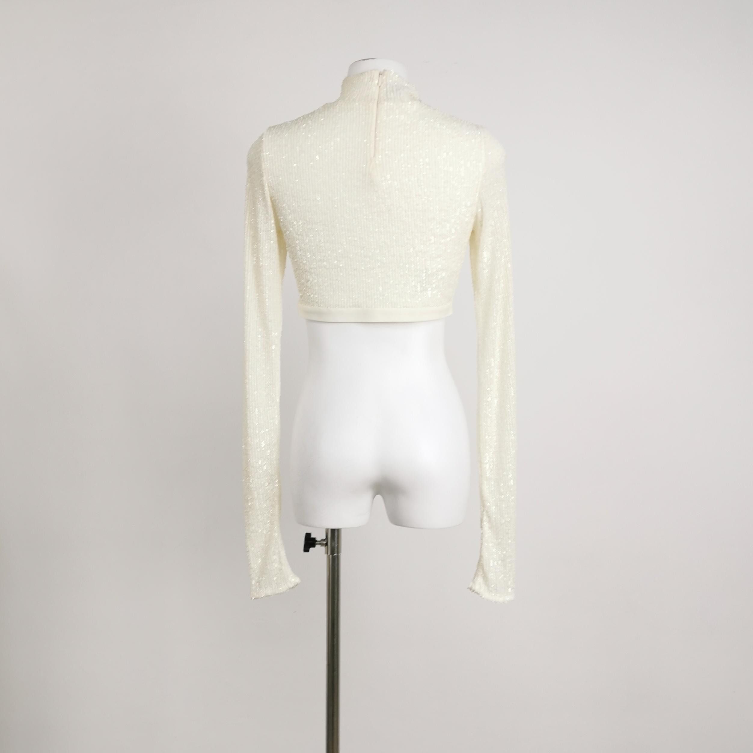 Prada Prada Sequin Mock Neck Crop Top Size 36 Size XS / US 0-2 / IT 36-38 - 2 Thumbnail