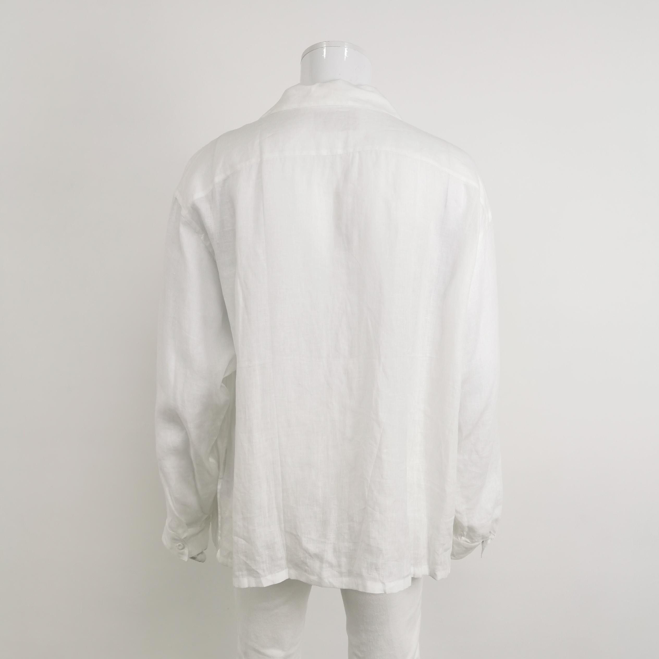 Prada Prada Linen Button Up Shirt Size L Size US L / EU 52-54 / 3 - 2 Thumbnail