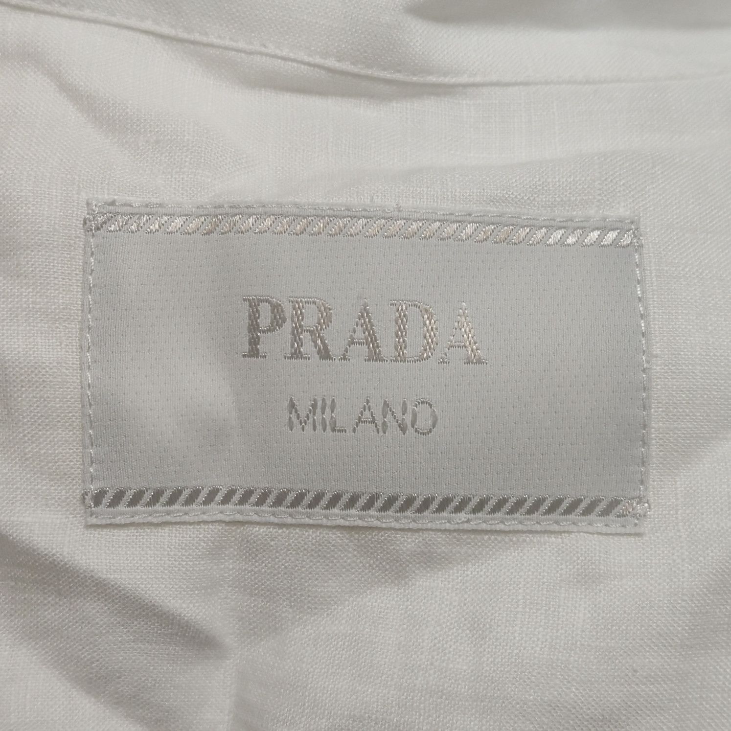 Prada Prada Linen Button Up Shirt Size L Size US L / EU 52-54 / 3 - 5 Thumbnail