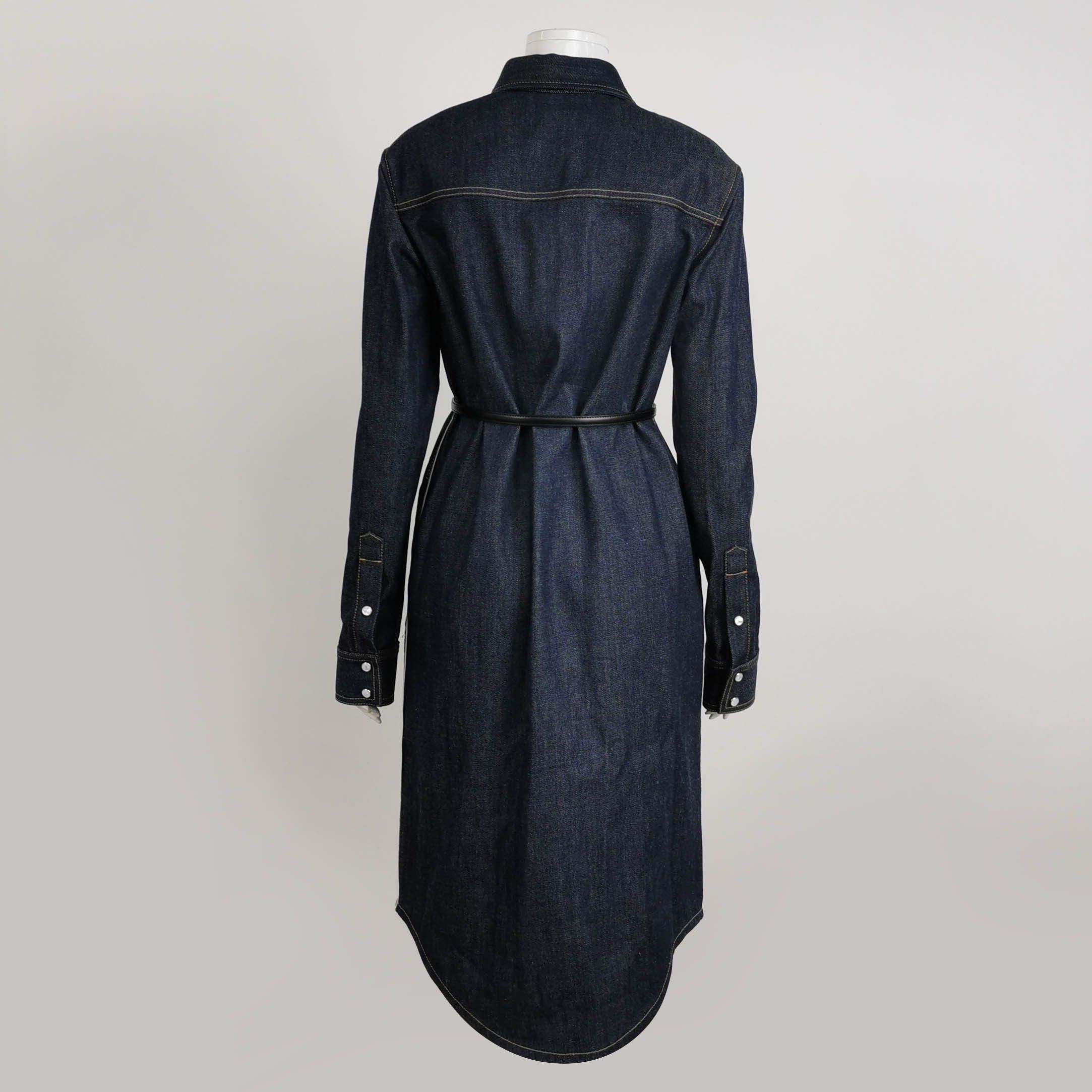 Gucci Gucci Belted Denim Midi Dress IT 40 Size S / US 4 / IT 40 - 2 Thumbnail