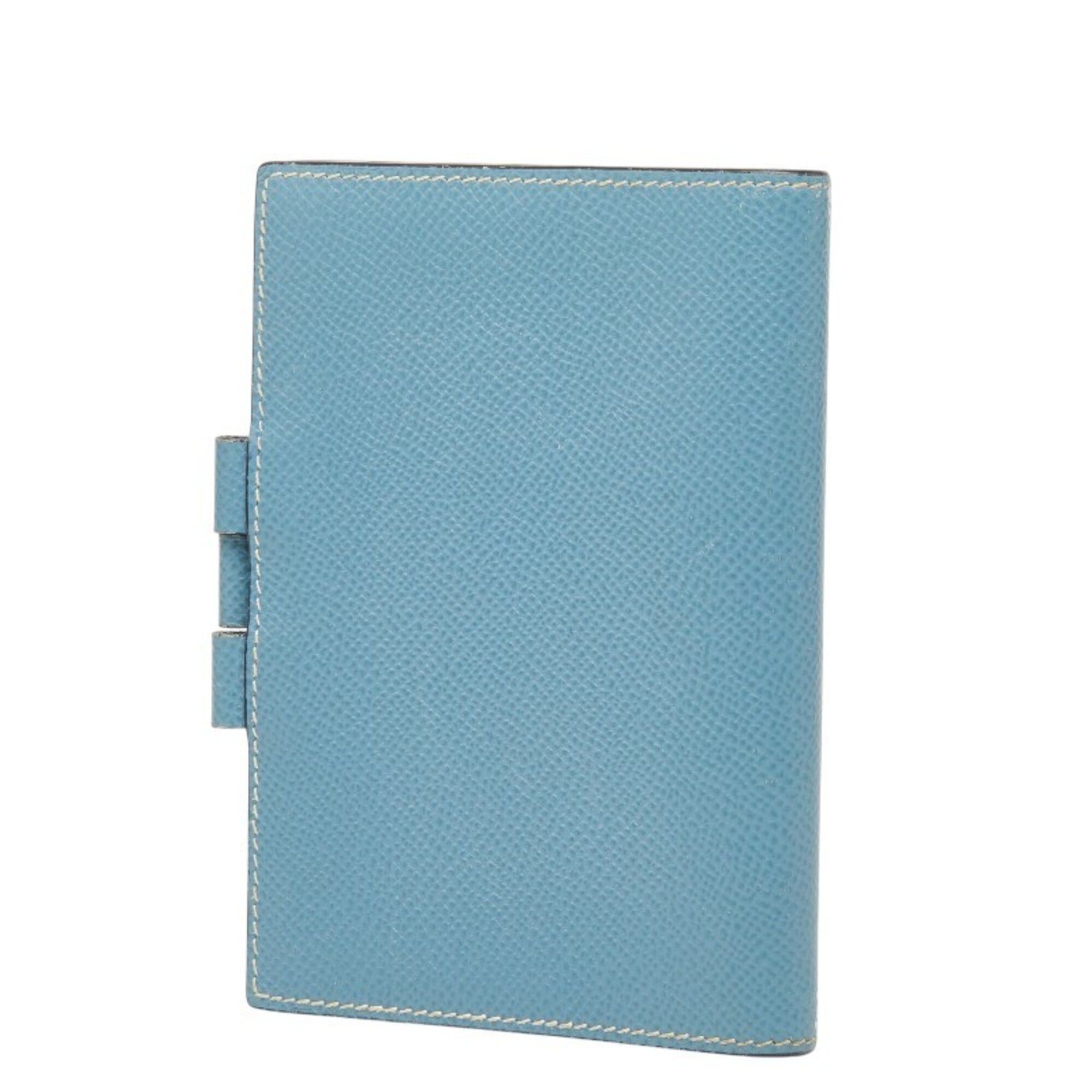 Hermes Hermes Agenda PM Notebook Cover, Blue Jean Blue, Veau Epsom Leather, Women's Size ONE SIZE - 2 Thumbnail