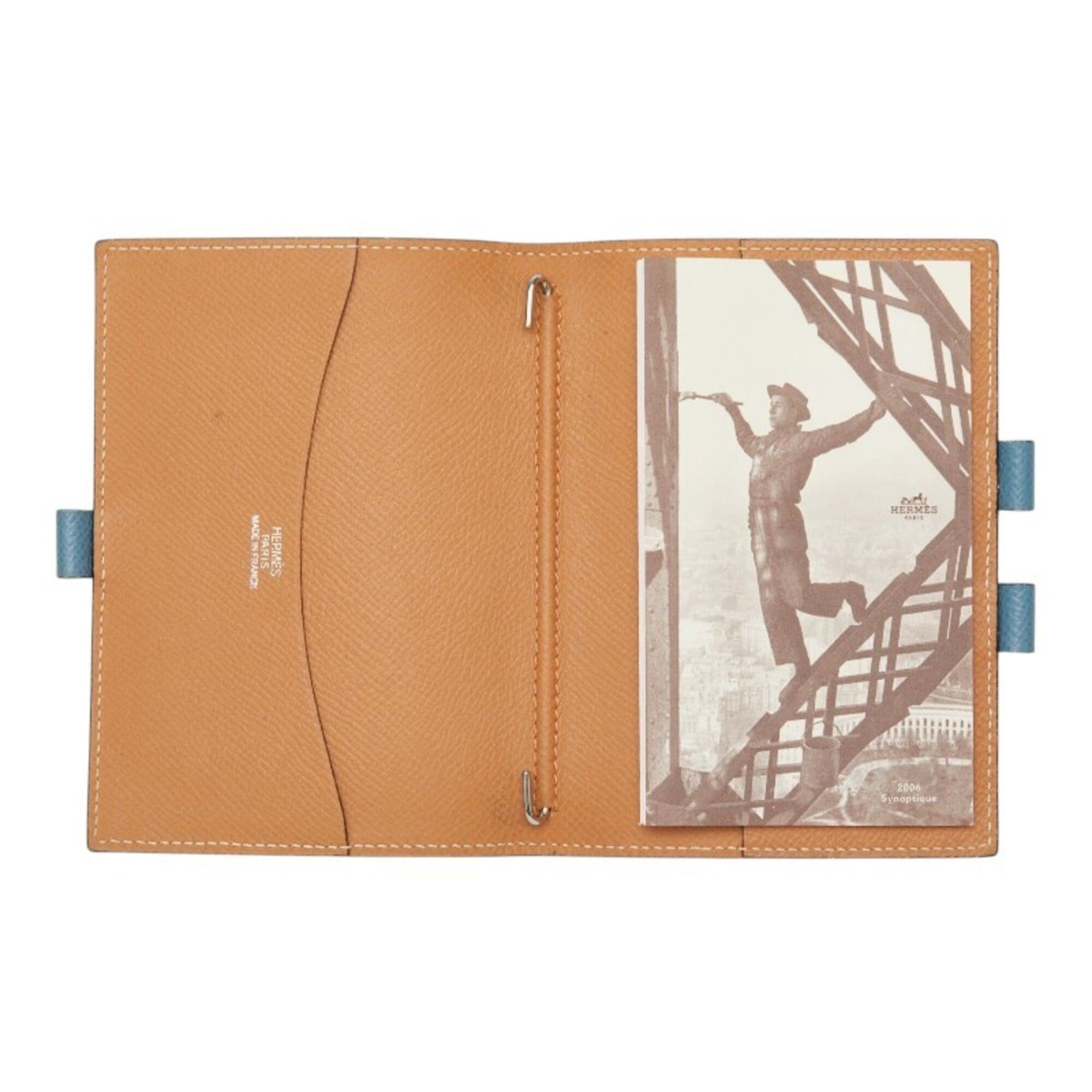 Hermes Hermes Agenda PM Notebook Cover, Blue Jean Blue, Veau Epsom Leather, Women's Size ONE SIZE - 6 Thumbnail