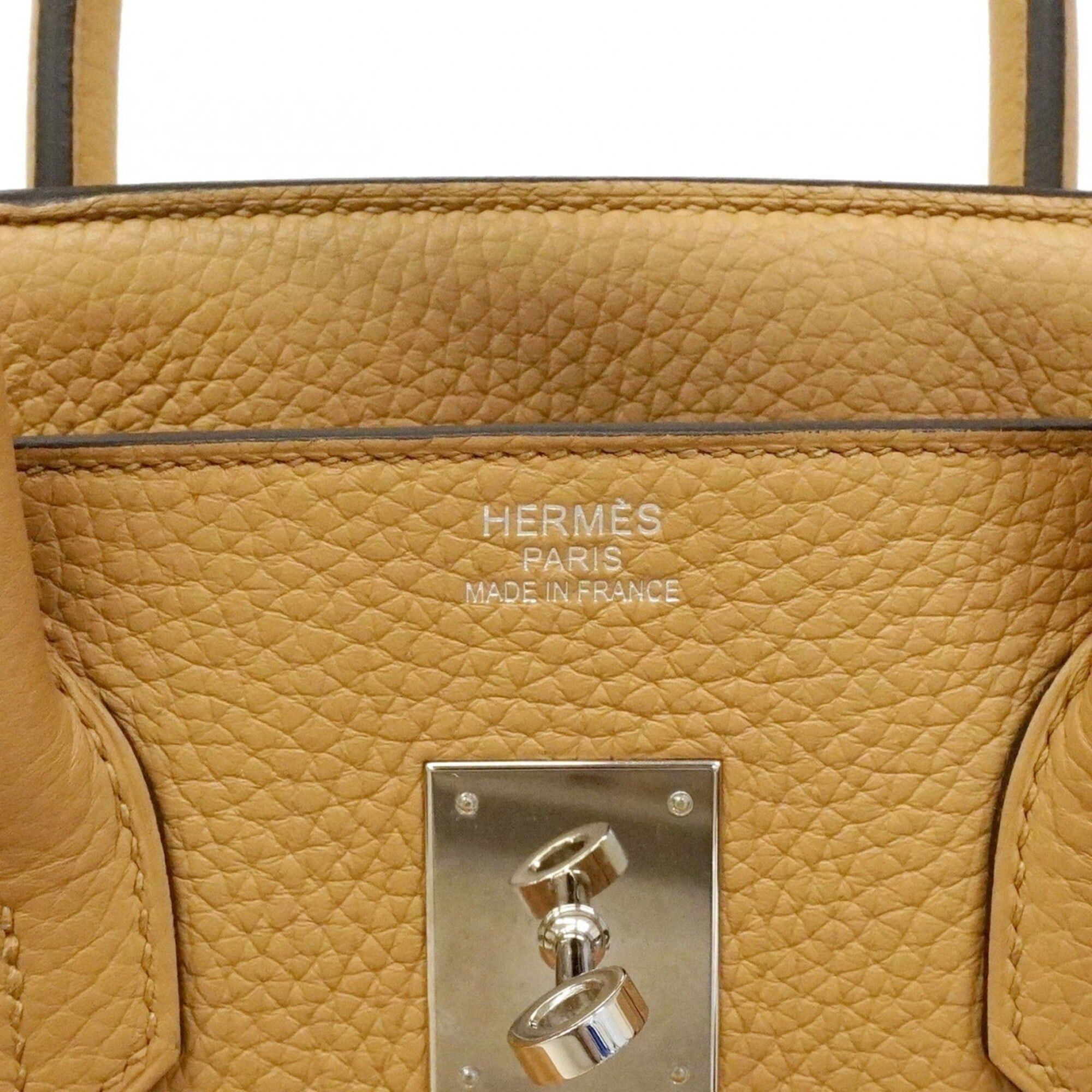 Hermes Hermes Birkin 35 Handbag, Taurillon Clemence Leather, Chai, U Stamp, Women's, P2859809 Size ONE SIZE - 5 Thumbnail