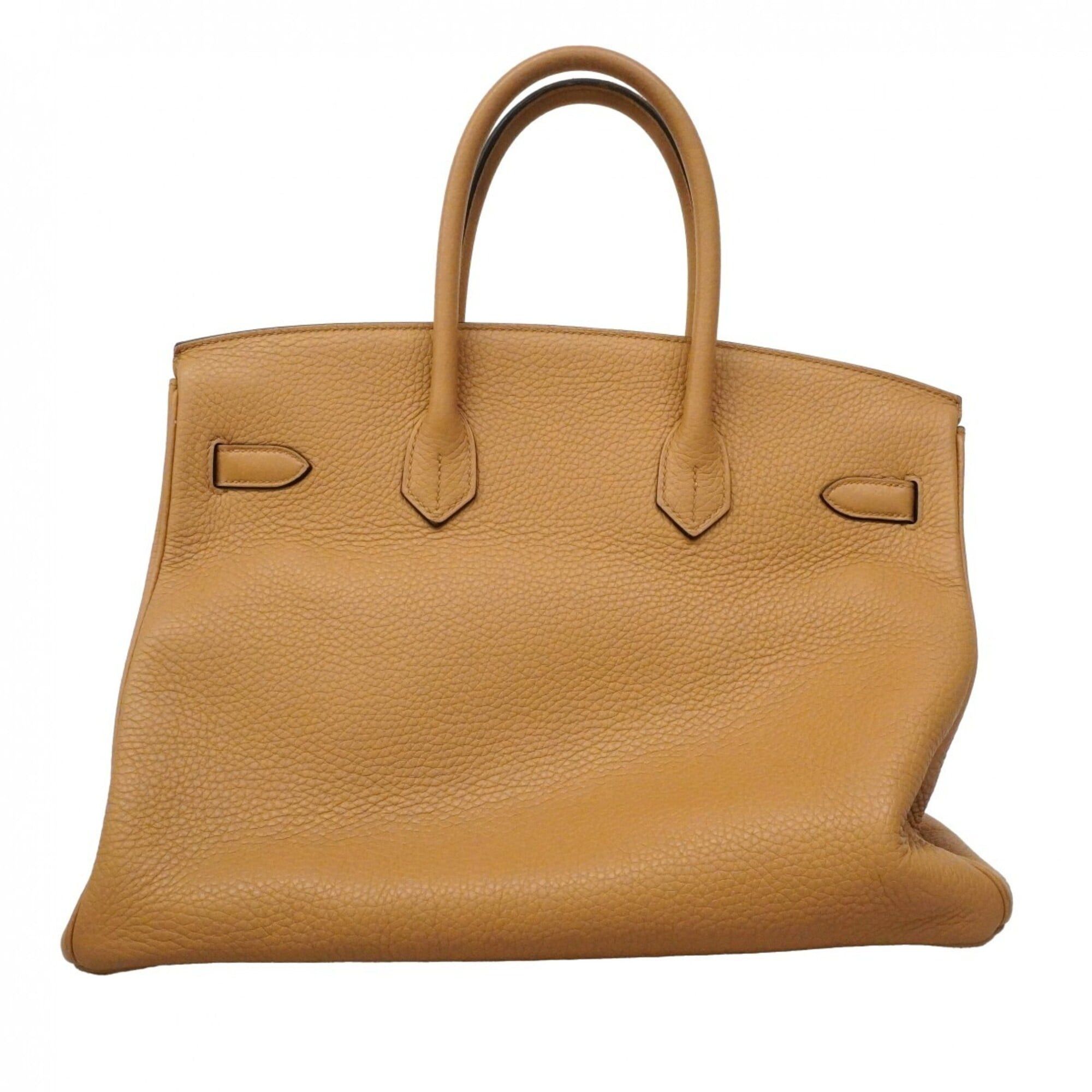 Hermes Hermes Birkin 35 Handbag, Taurillon Clemence Leather, Chai, U Stamp, Women's, P2859809 Size ONE SIZE - 11 Thumbnail