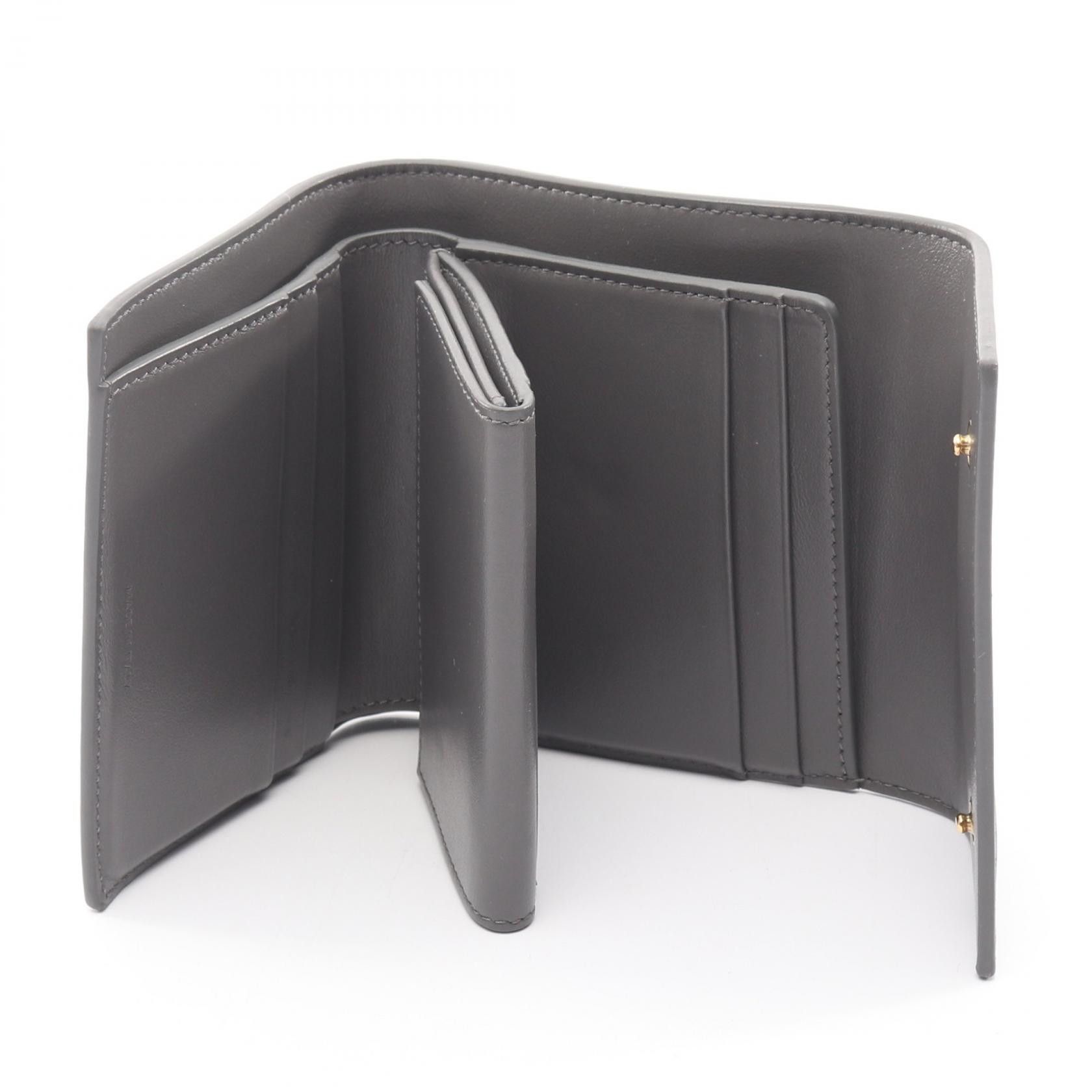 Celine Celine CELINE Small Trifold Wallet Leather Wallet Leather Short Wallet 10B573 DUTY FREE for USA Size ONE SIZE - 3 Thumbnail