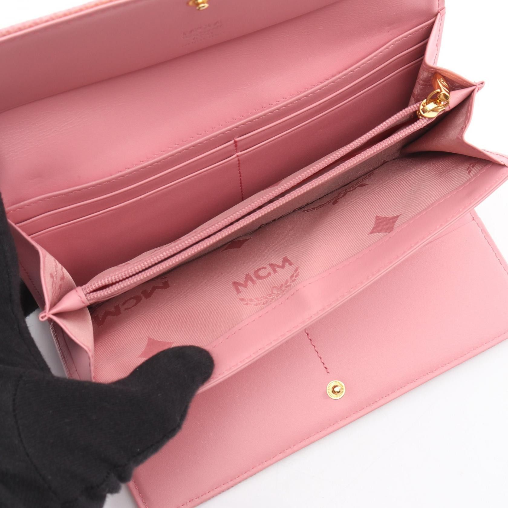 MCM MCM MCM Visetos Long Wallet Leather Long Wallet DUTY FREE for USA Size ONE SIZE - 4 Thumbnail