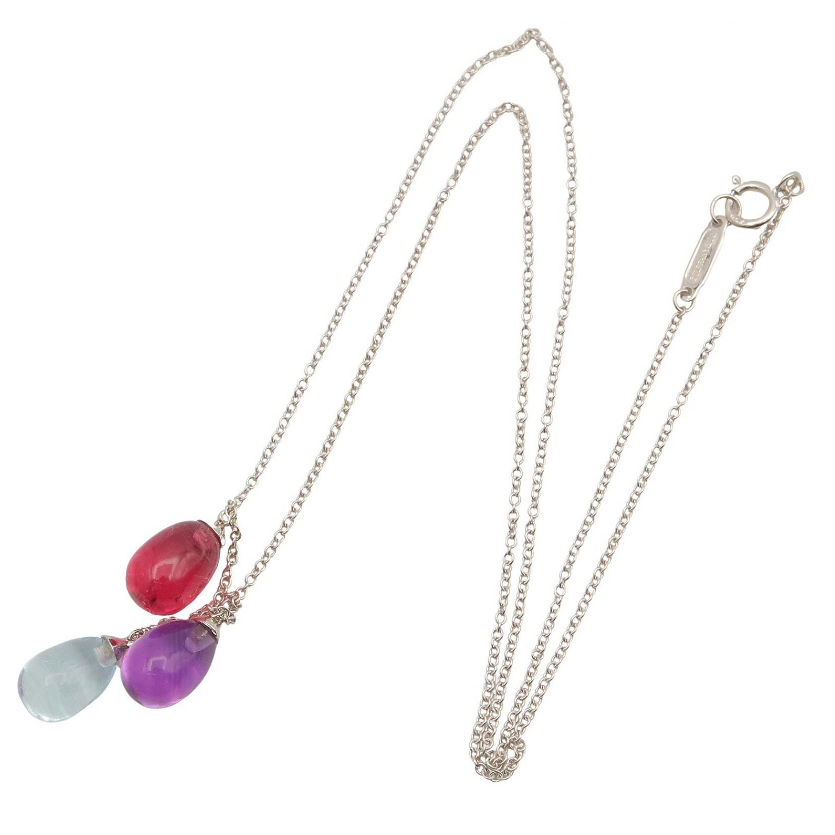 Tiffany & Co. Tiffany & Co. Tiffany＆Co Amethyst Aquamarine Tourmaline Au750 Necklace Precious Metal Necklace DUTY FREE for USA Size ONE SIZE - 2 Thumbnail