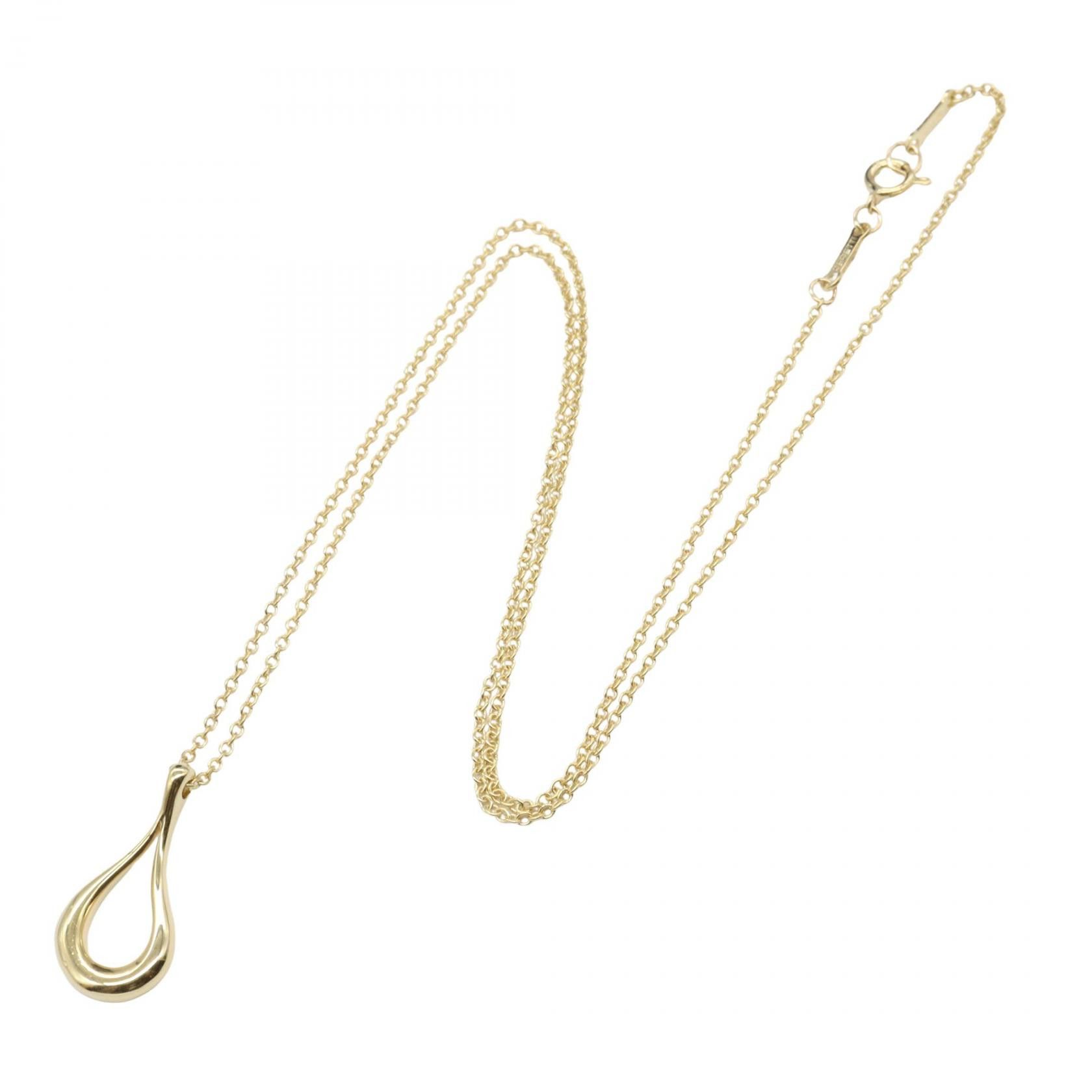 Tiffany & Co. Tiffany & Co. Tiffany & Co. Open Teardrop Au750 Necklace Precious Metal Necklace DUTY FREE for USA Size ONE SIZE - 2 Thumbnail