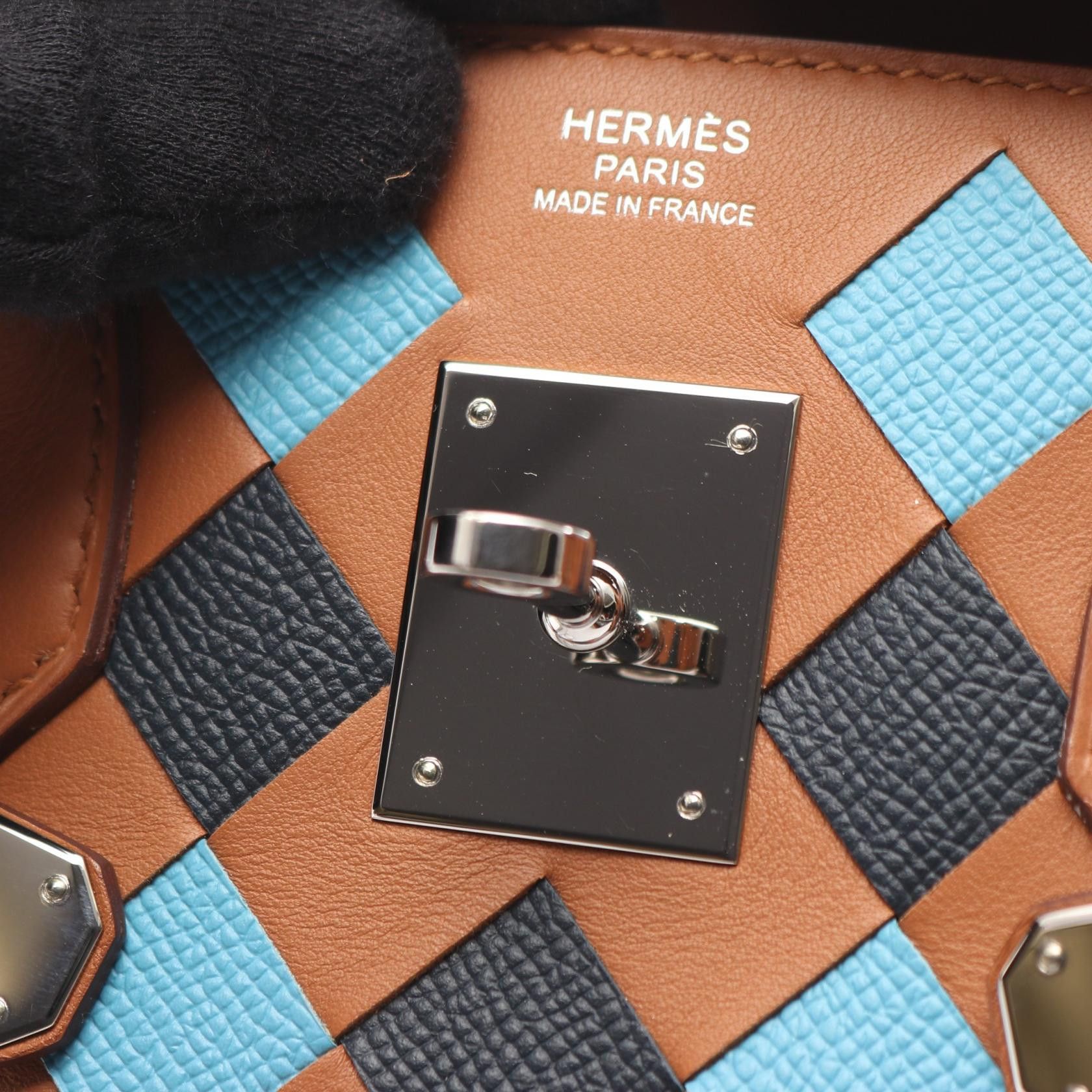 Hermes Hermes Hermes Birkin30 Tressage Veau Swift Veau Epsom Leather Handbag D DUTY FREE for USA Size ONE SIZE - 9 Thumbnail