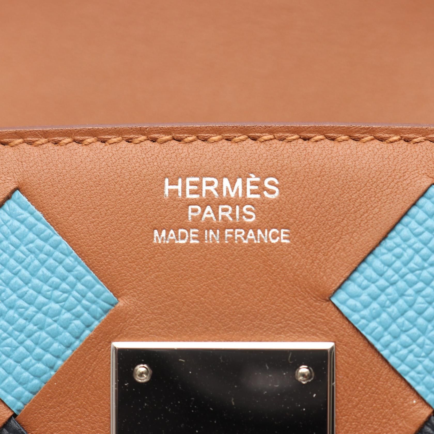 Hermes Hermes Hermes Birkin30 Tressage Veau Swift Veau Epsom Leather Handbag D DUTY FREE for USA Size ONE SIZE - 4 Thumbnail