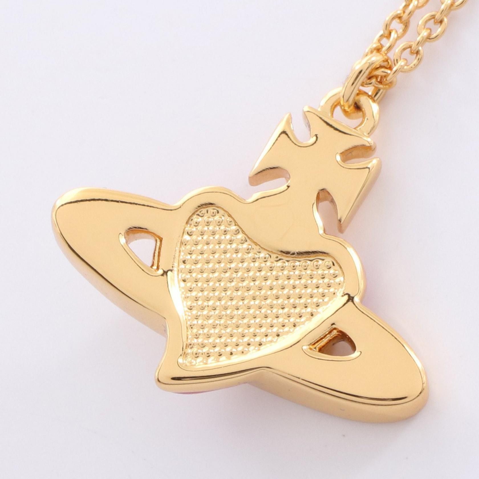 Vivienne Westwood Vivienne Westwood Vivienne Westwood DIAMANTE HEART Necklace Metal Necklace 630203BM02R927 DUTY FREE for USA Size ONE SIZE - 2 Thumbnail