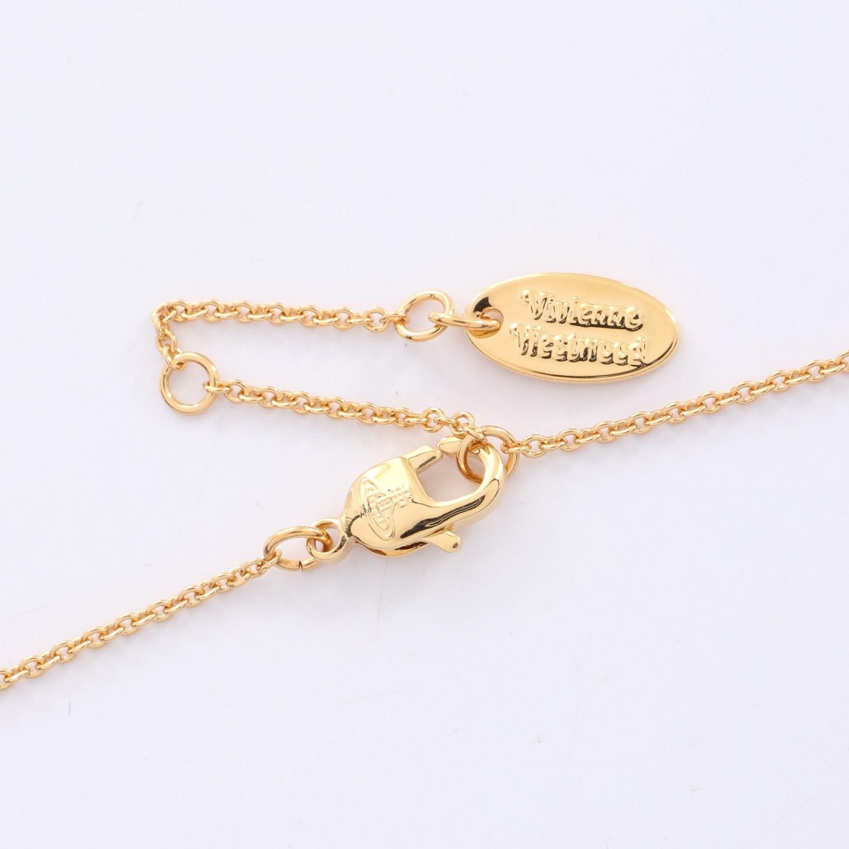 Vivienne Westwood Vivienne Westwood Vivienne Westwood DIAMANTE HEART Necklace Metal Necklace 630203BM02R927 DUTY FREE for USA Size ONE SIZE - 4 Thumbnail