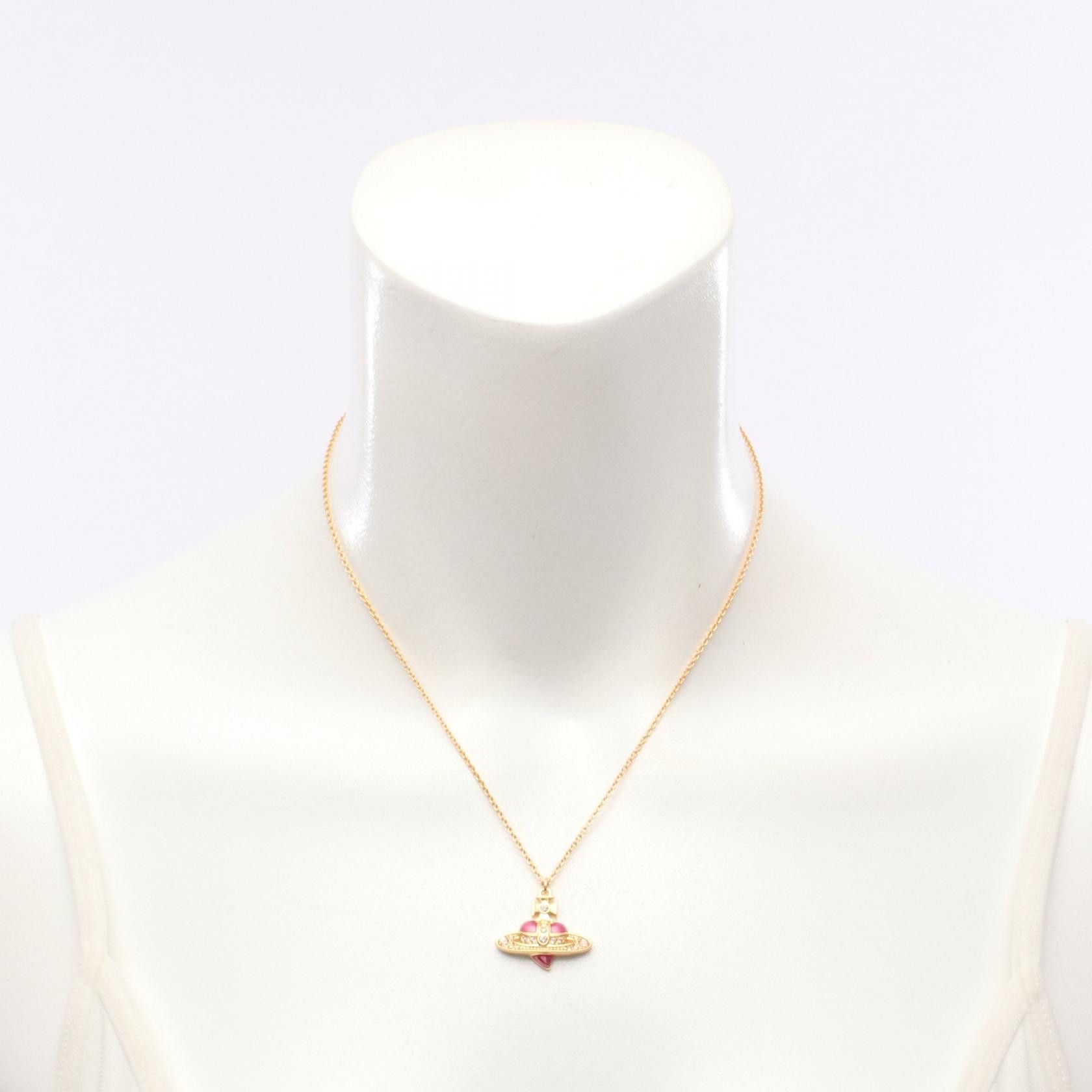 Vivienne Westwood Vivienne Westwood Vivienne Westwood DIAMANTE HEART Necklace Metal Necklace 630203BM02R927 DUTY FREE for USA Size ONE SIZE - 5 Thumbnail