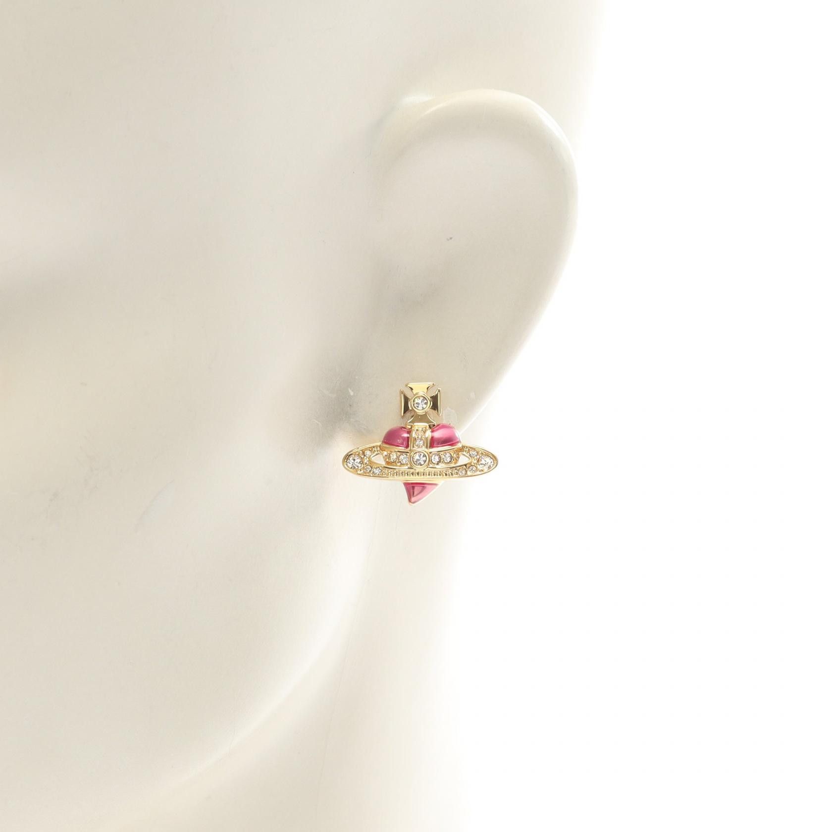 Vivienne Westwood Vivienne Westwood Vivienne Westwood NEW DIAMANTE HEART Earrings Metal Earrings 6201033K/02R927 DUTY FREE for USA Size ONE SIZE - 4 Thumbnail