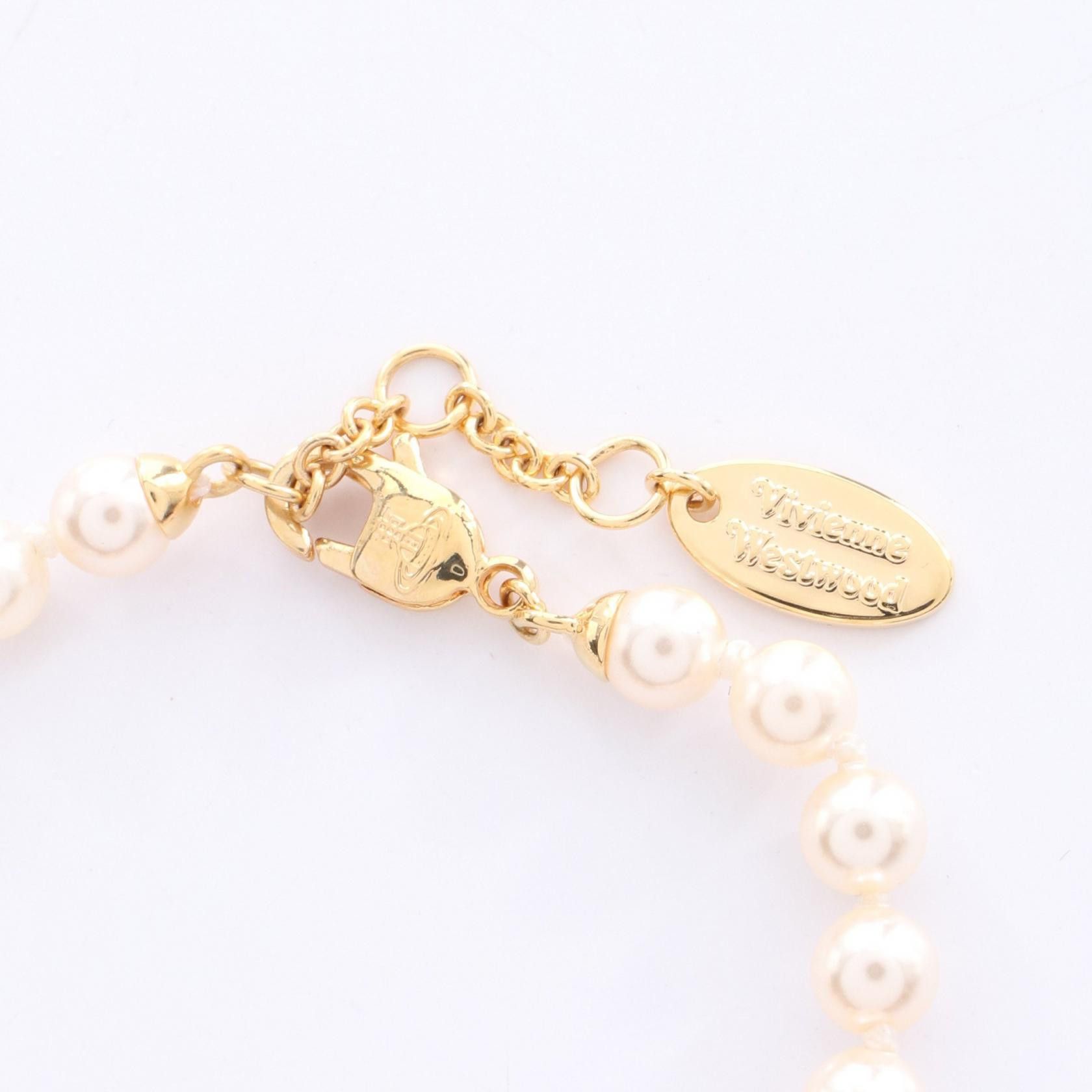 Vivienne Westwood Vivienne Westwood Vivienne Westwood OLYMPIA PEARL Bracelet Plastic / Synthetic Bracelet 6103007R/02R667 DUTY FREE for USA Size ONE SIZE - 4 Thumbnail