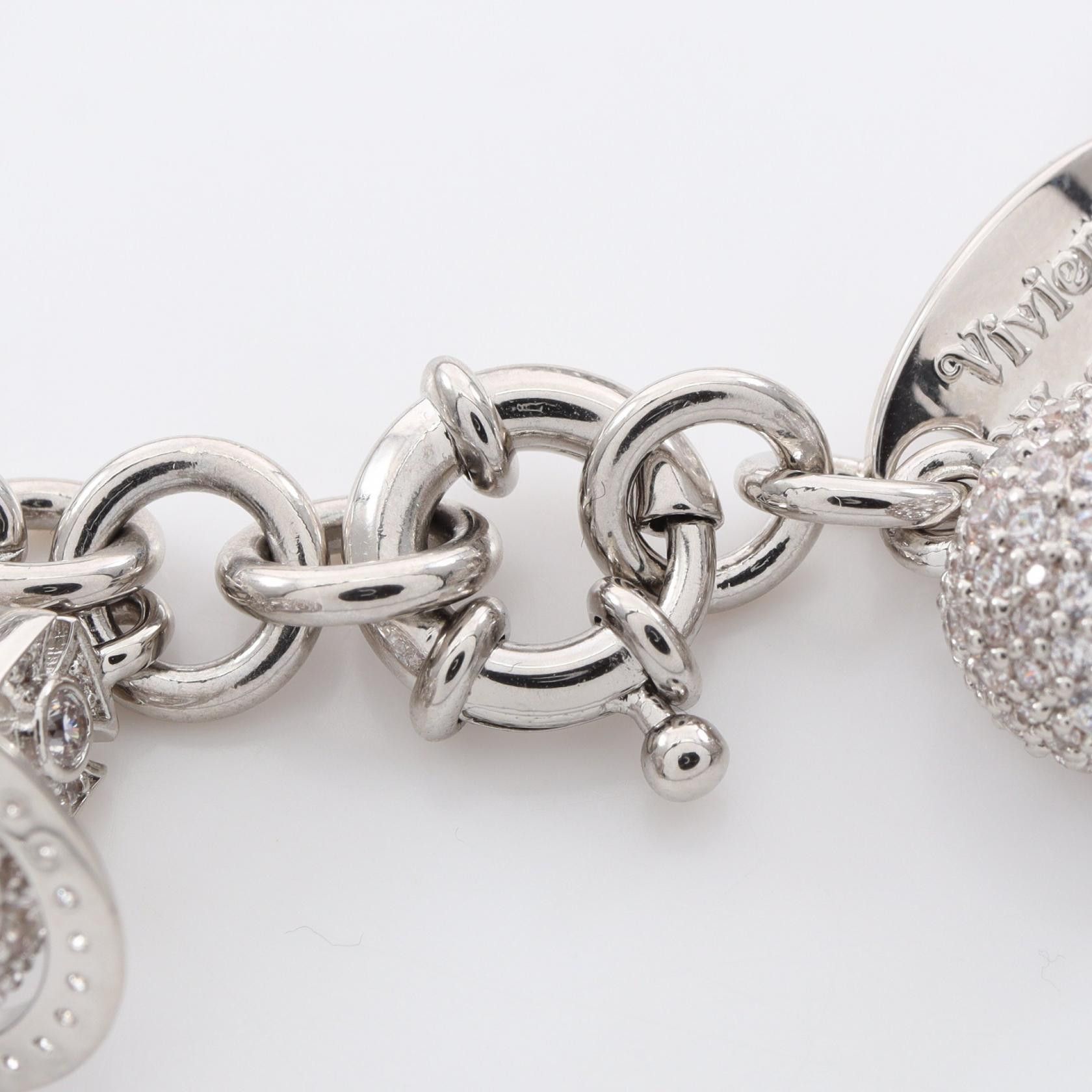 Vivienne Westwood Vivienne Westwood Vivienne Westwood CIRCE Stainless Steel Bracelet Metal Bracelet 6102025B/02P102 DUTY FREE for USA Size ONE SIZE - 4 Thumbnail