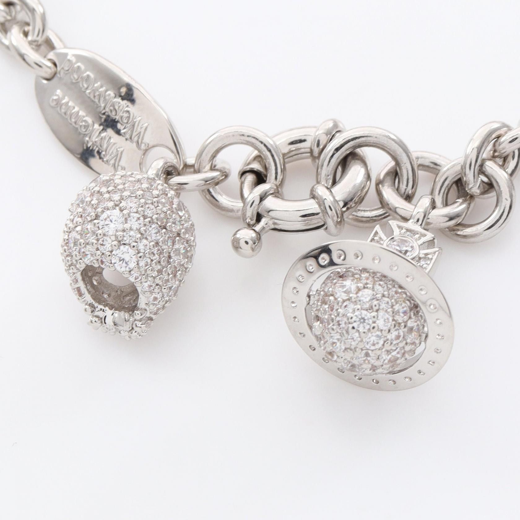 Vivienne Westwood Vivienne Westwood Vivienne Westwood CIRCE Stainless Steel Bracelet Metal Bracelet 6102025B/02P102 DUTY FREE for USA Size ONE SIZE - 3 Thumbnail