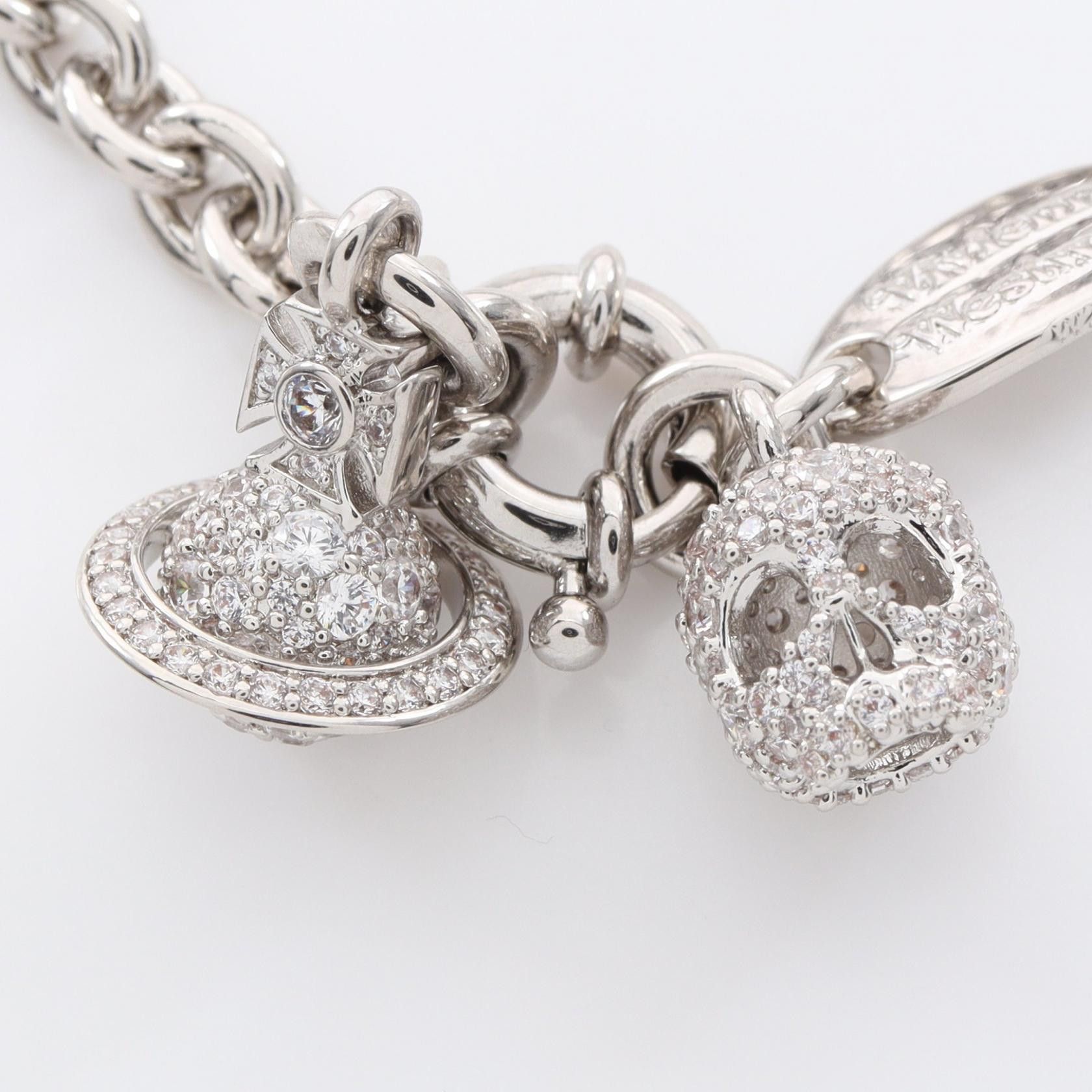 Vivienne Westwood Vivienne Westwood Vivienne Westwood CIRCE Stainless Steel Bracelet Metal Bracelet 6102025B/02P102 DUTY FREE for USA Size ONE SIZE - 2 Thumbnail